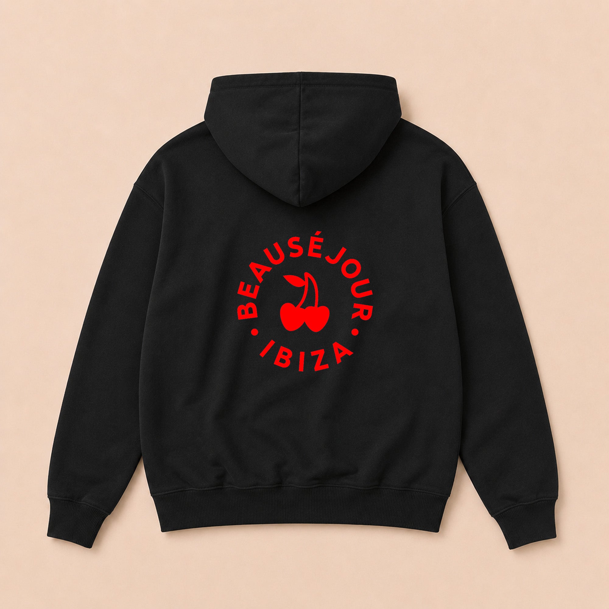 Black Ibiza Circle Hoodie