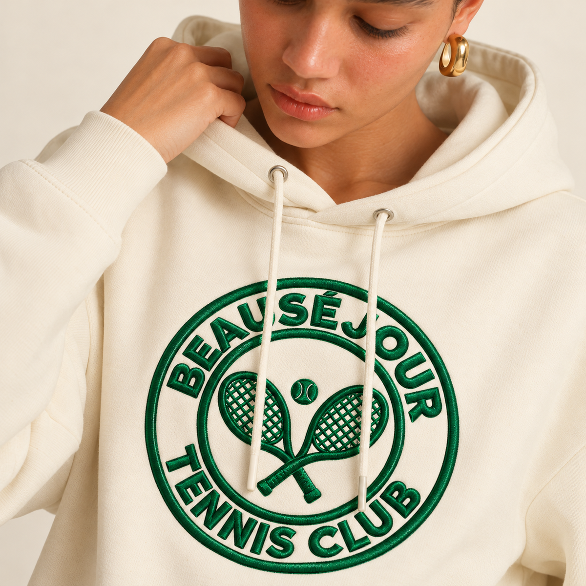 Hoodie Tennis club brodé