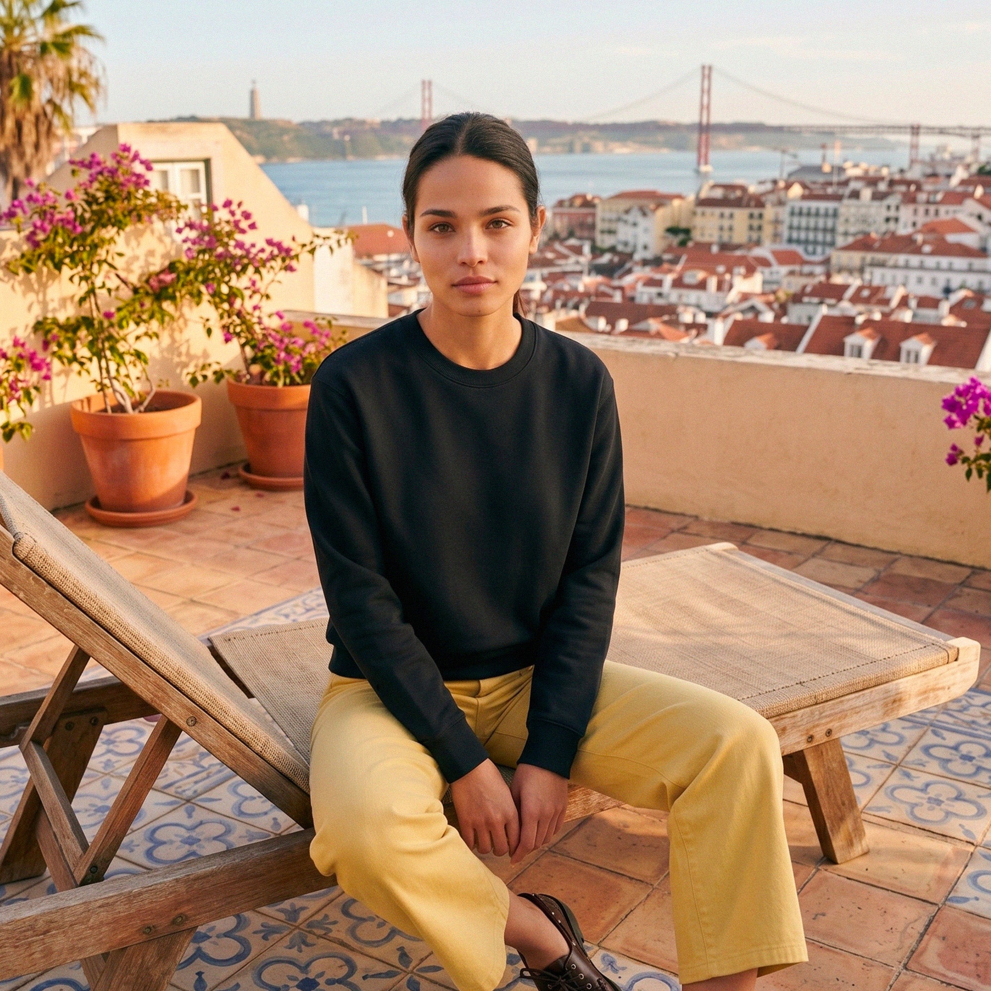 Sweatshirt noir Lisbonne