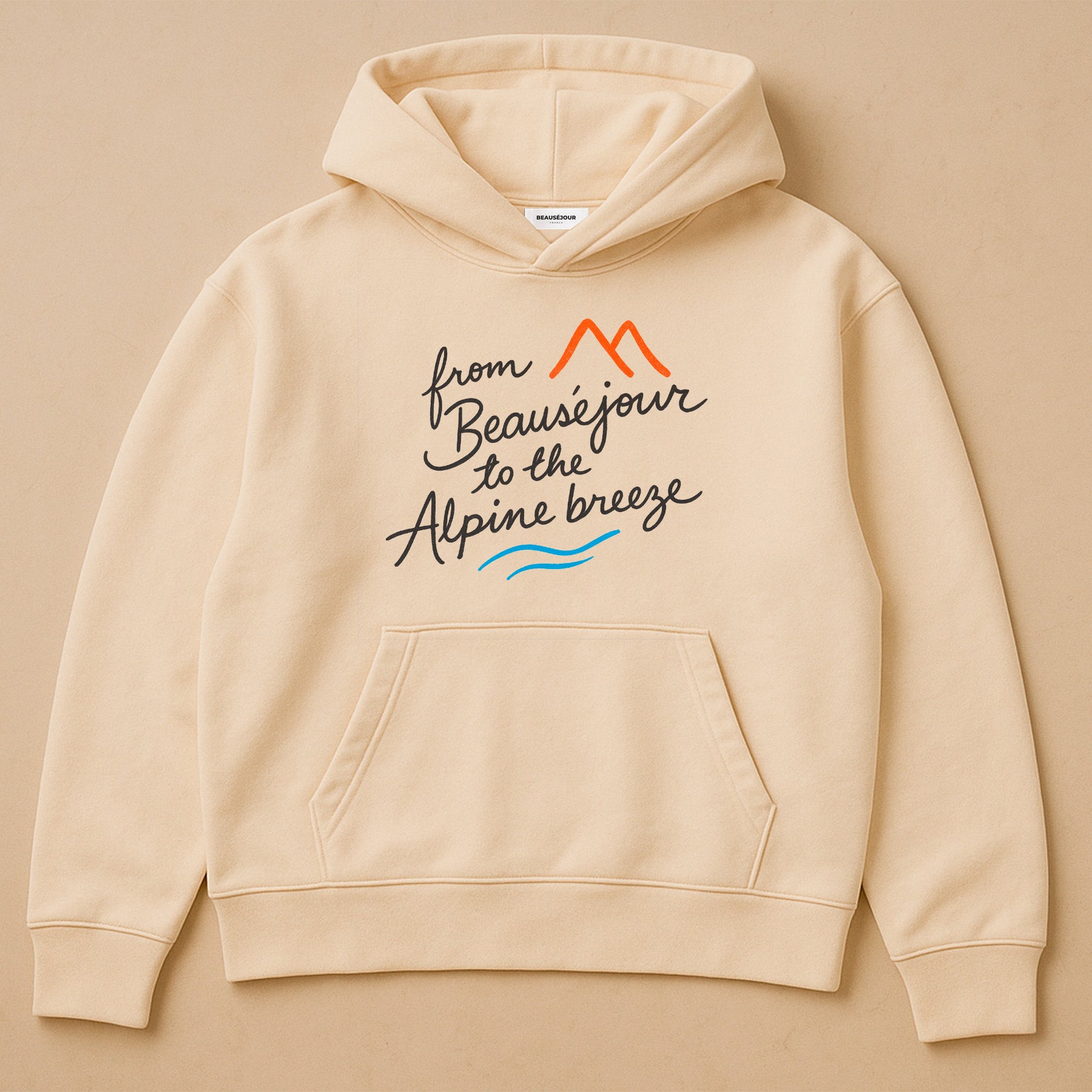 Hoodie from the alpine breeze Beauséjour France