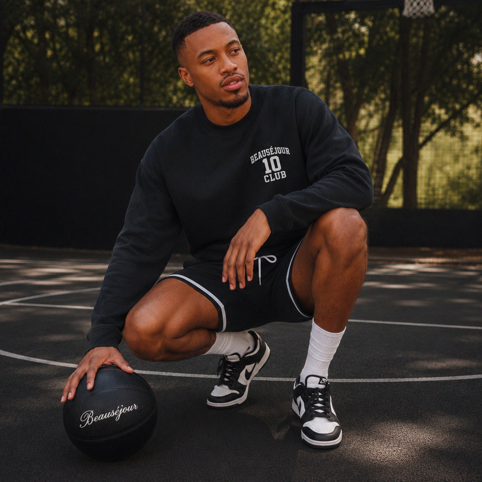 Sweatshirt « 10 Club » Noir – Beauséjour Basketball Club®