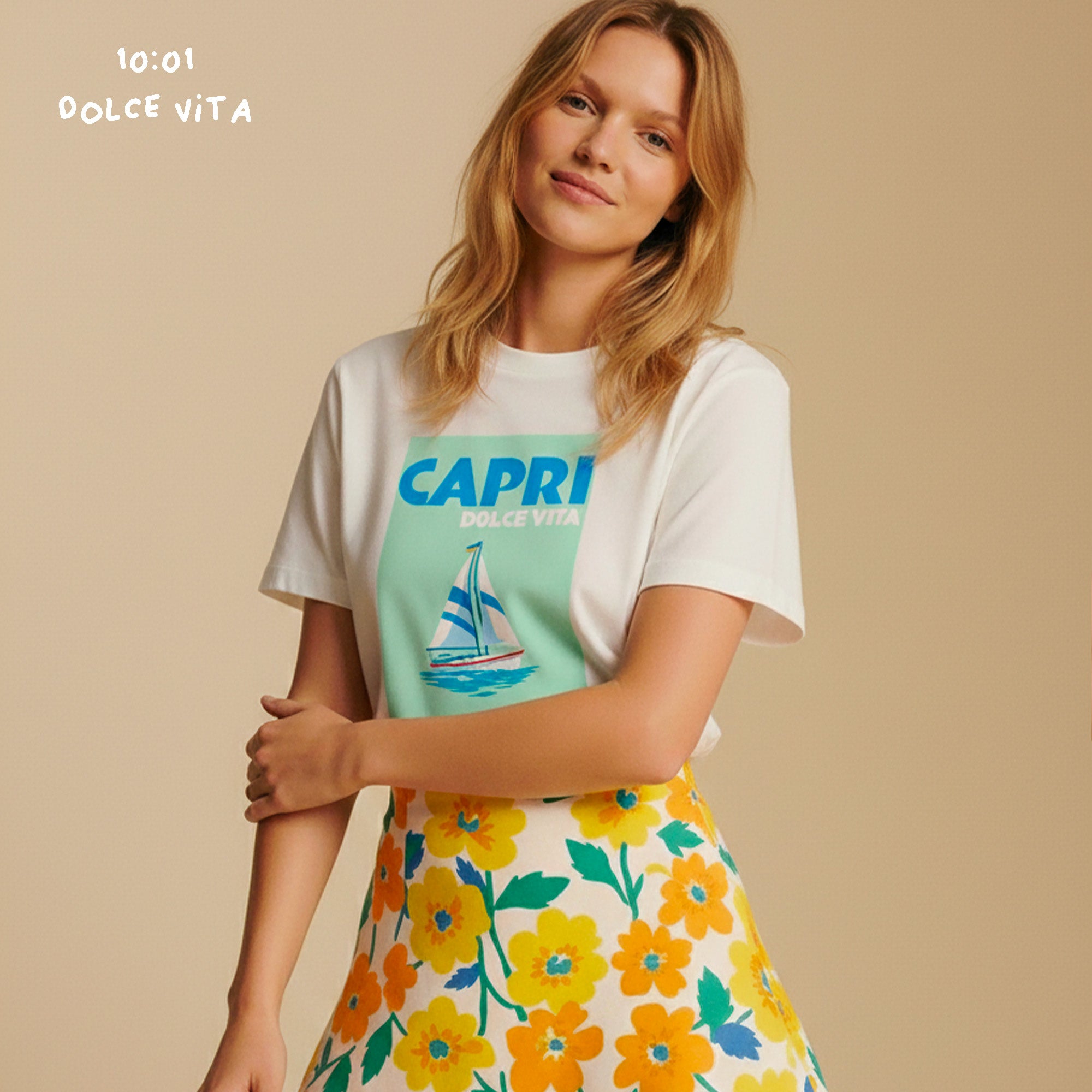 T-Shirt Capri - T-Shirt Dolce Vita - T-Shirt femme - T-Shirt été - T-Shirt léger