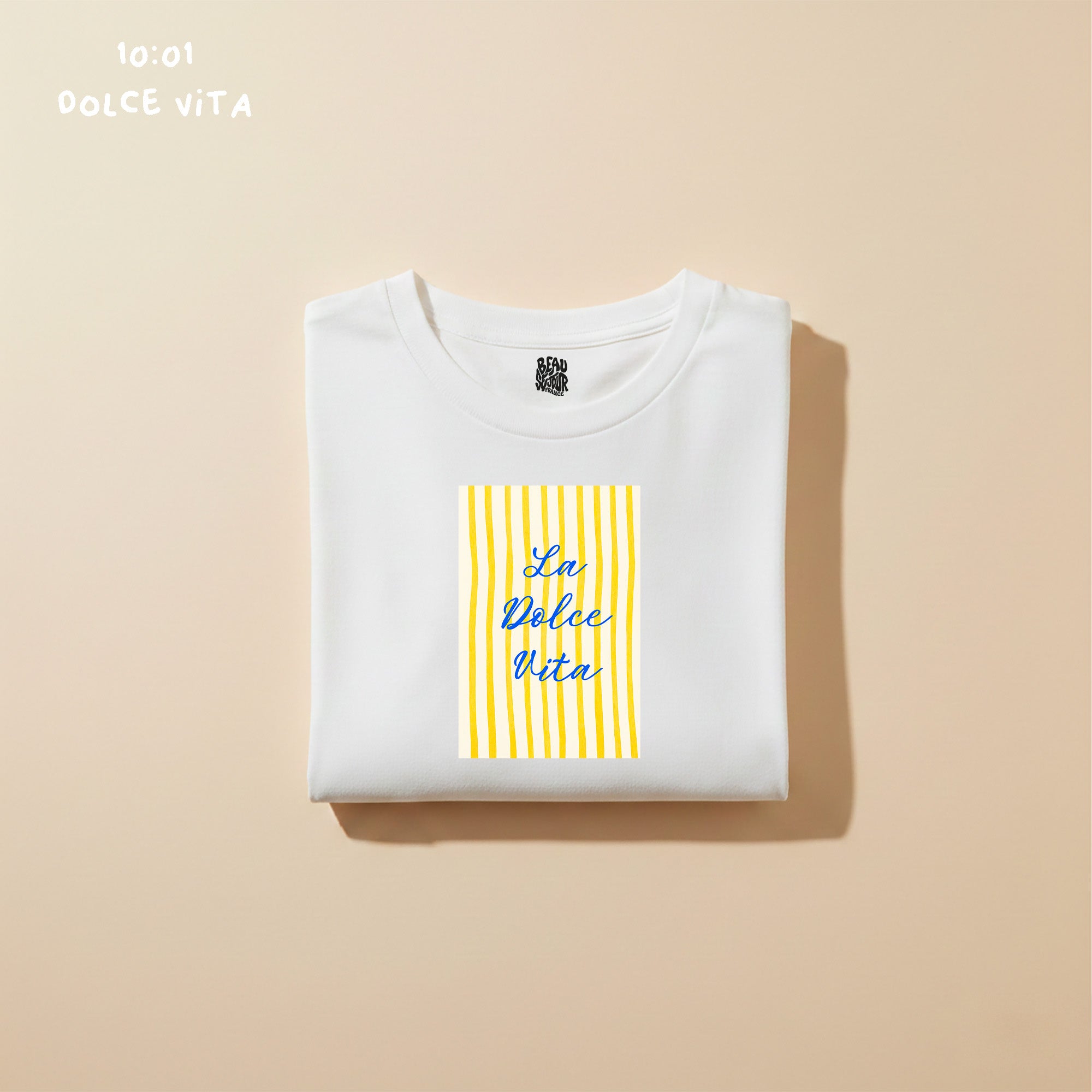 T-Shirt la dolce vita - T-Shirt blanc femme - T-Shirt dolce vita - T-Shirt été - T-Shirt léger