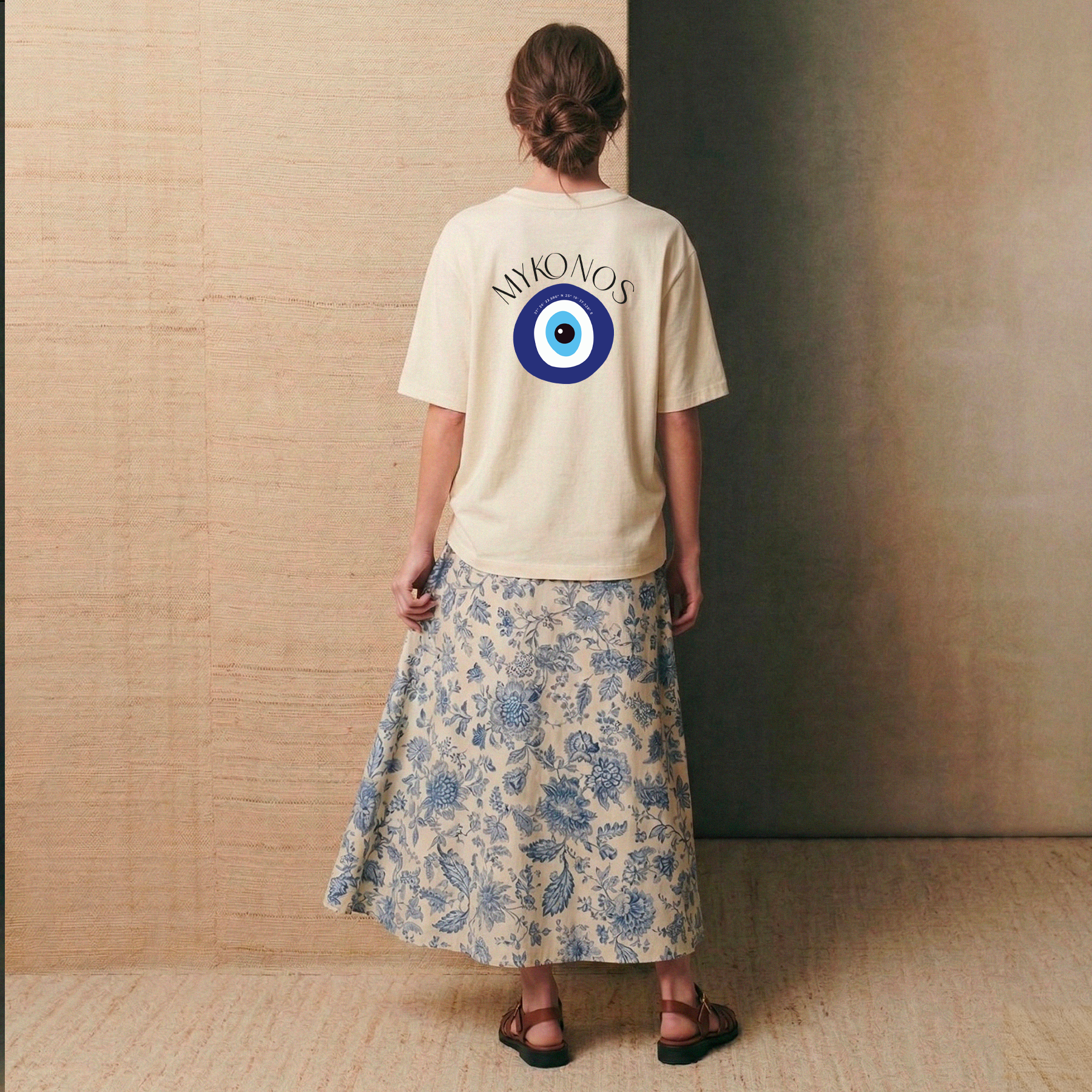 T-Shirt creme Mykonos