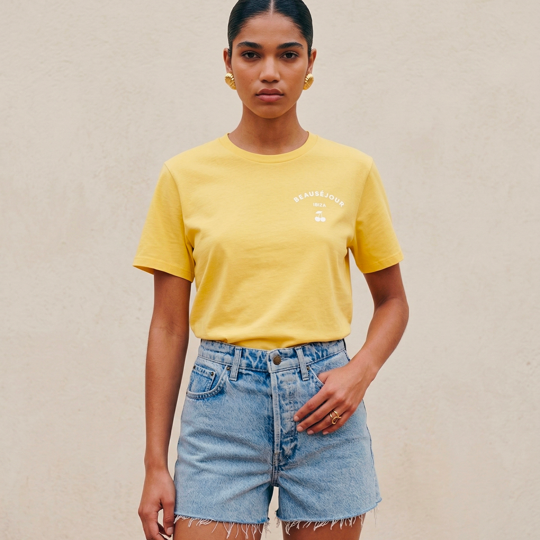 T-Shirt Ibiza jaune