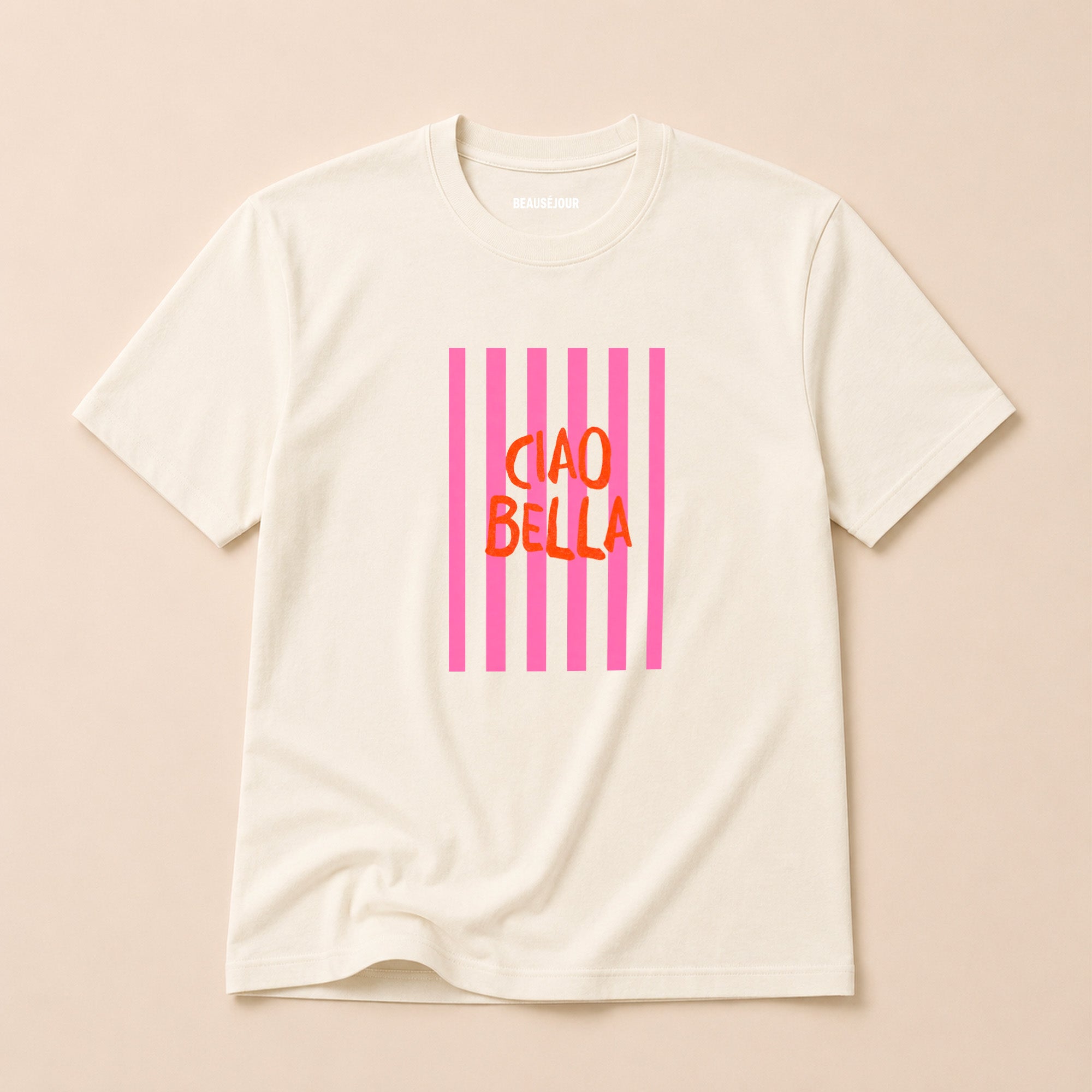 T-Shirt Ciao Bella Crème — Second Voyage
