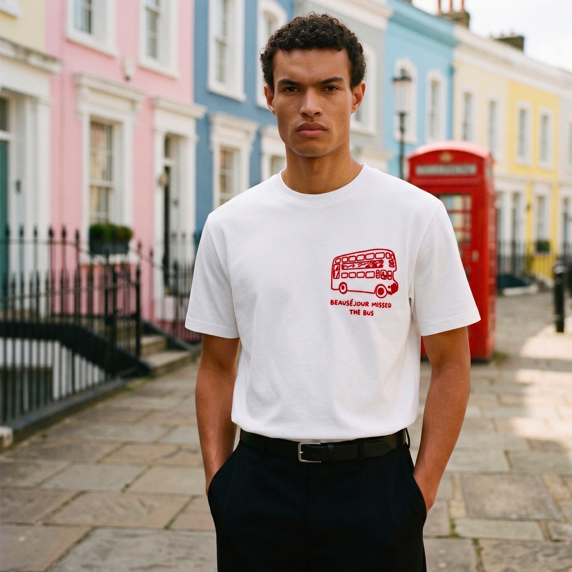 T-Shirt Beauséjour missed the bus Homme