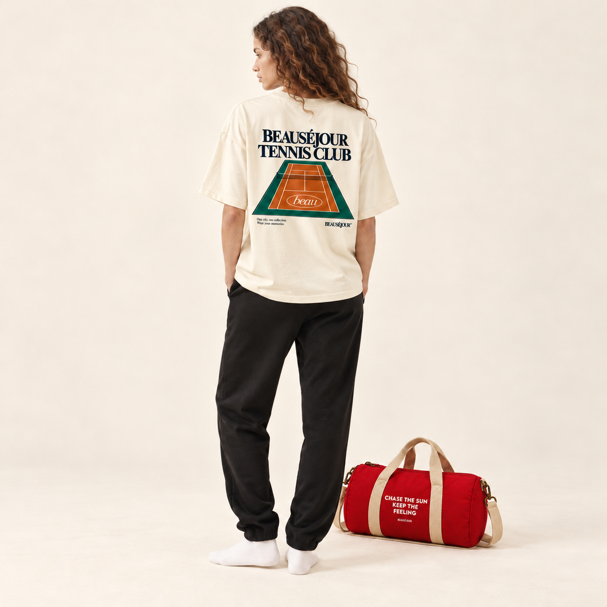 T-shirt Boxy Tennis French