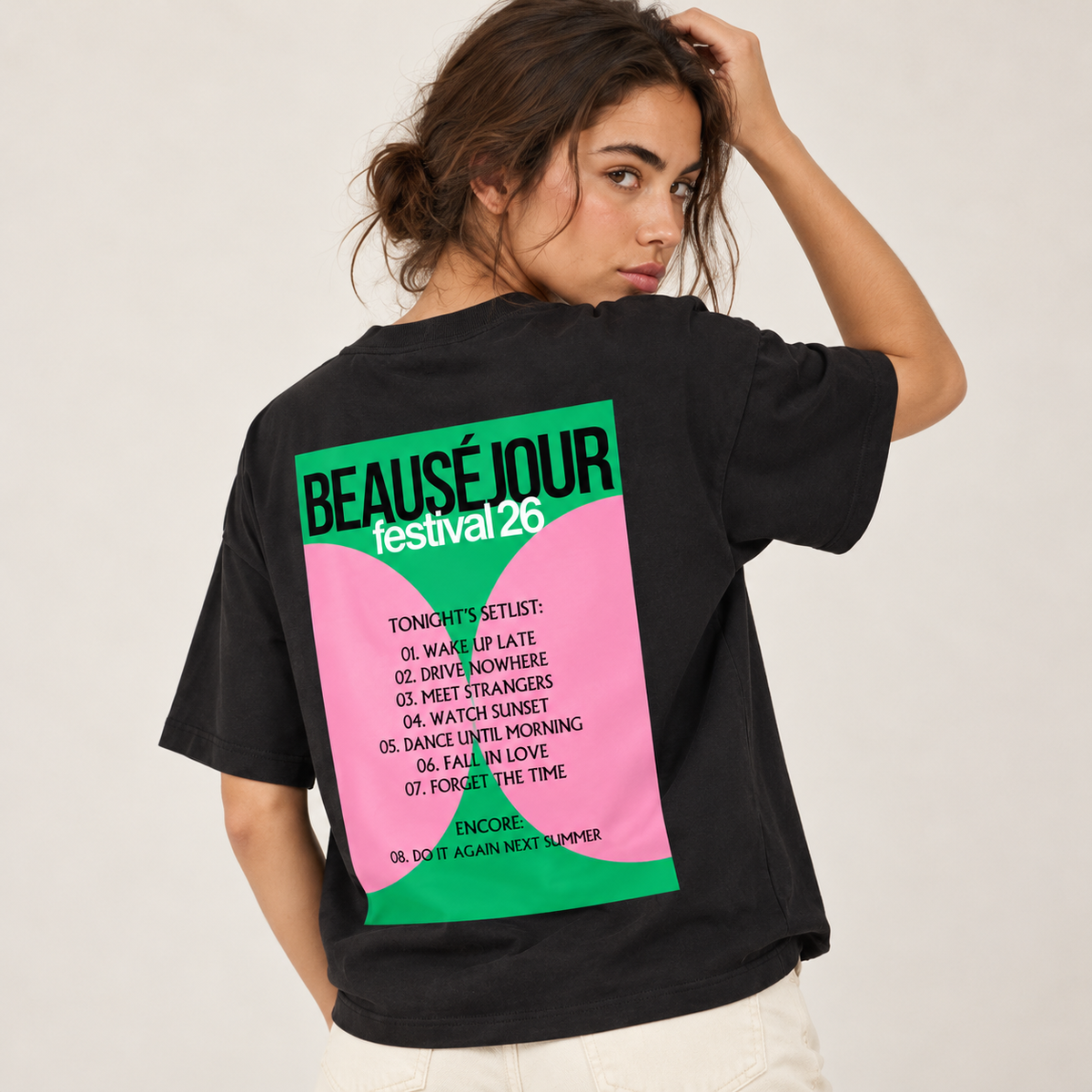 T-shirt Boxy Tonight’s Setlist
