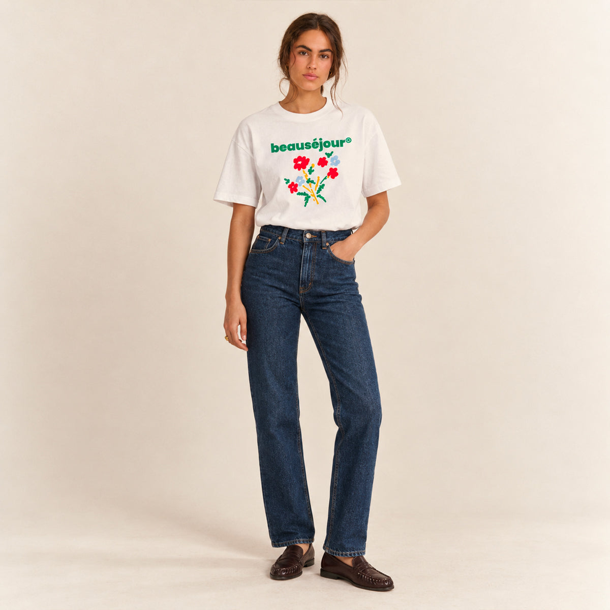 Flower T-shirt.