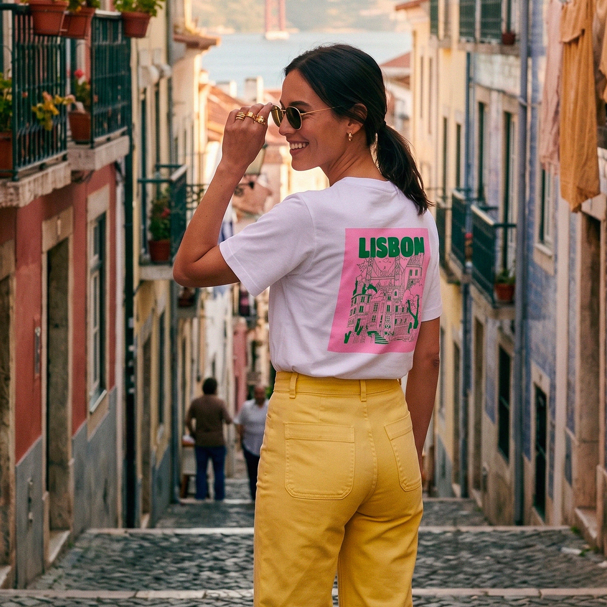 T-Shirt blanc Lisbonne