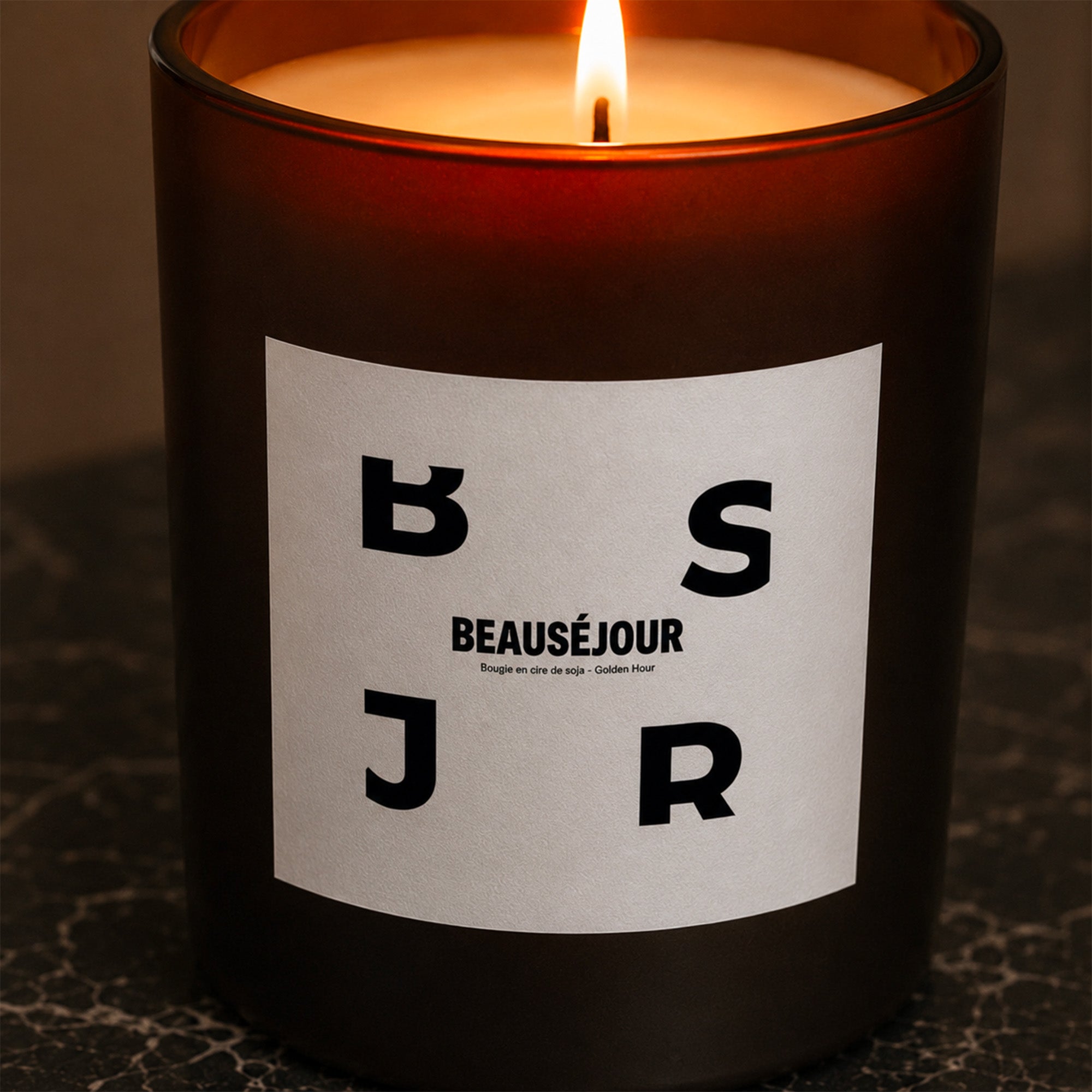 bougie verre parfum ambiance chaleureuse