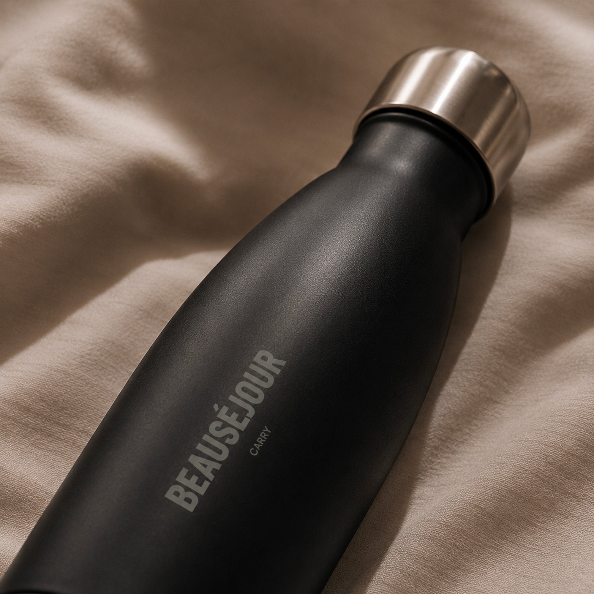bouteille thermos beausejour noir mat