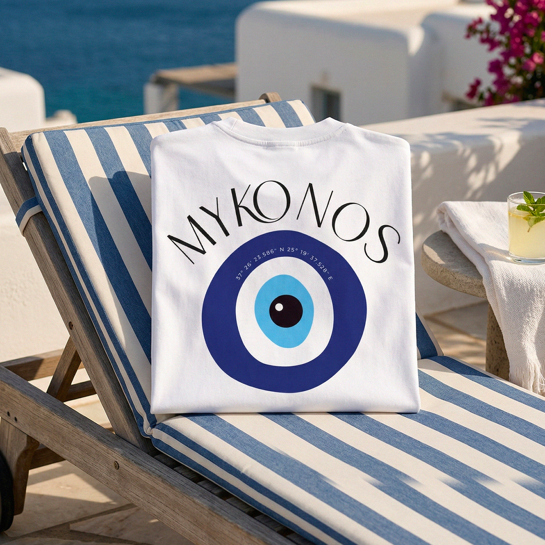 T-Shirt blanc Mykonos