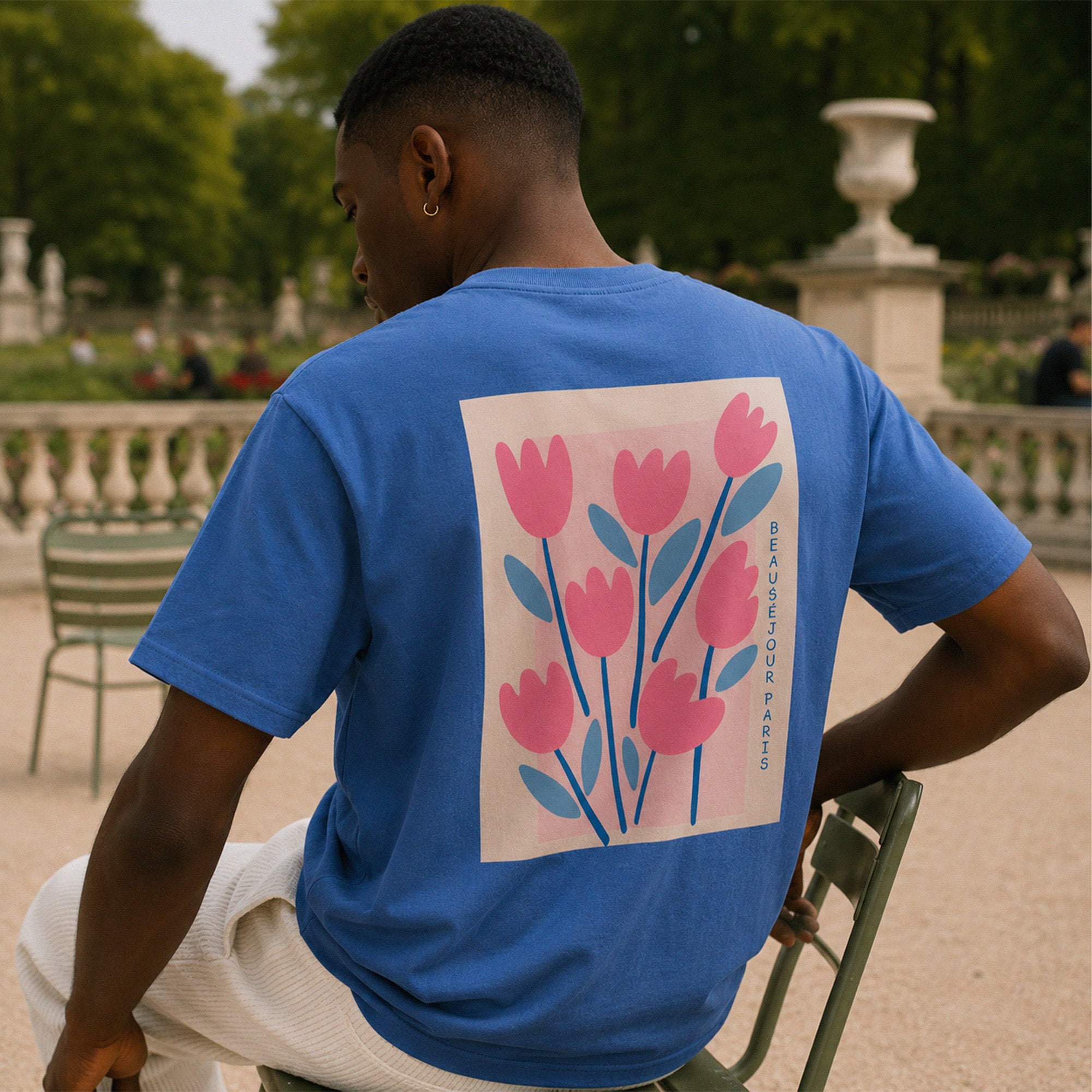 T-Shirt Beauséjour Paris en fleurs