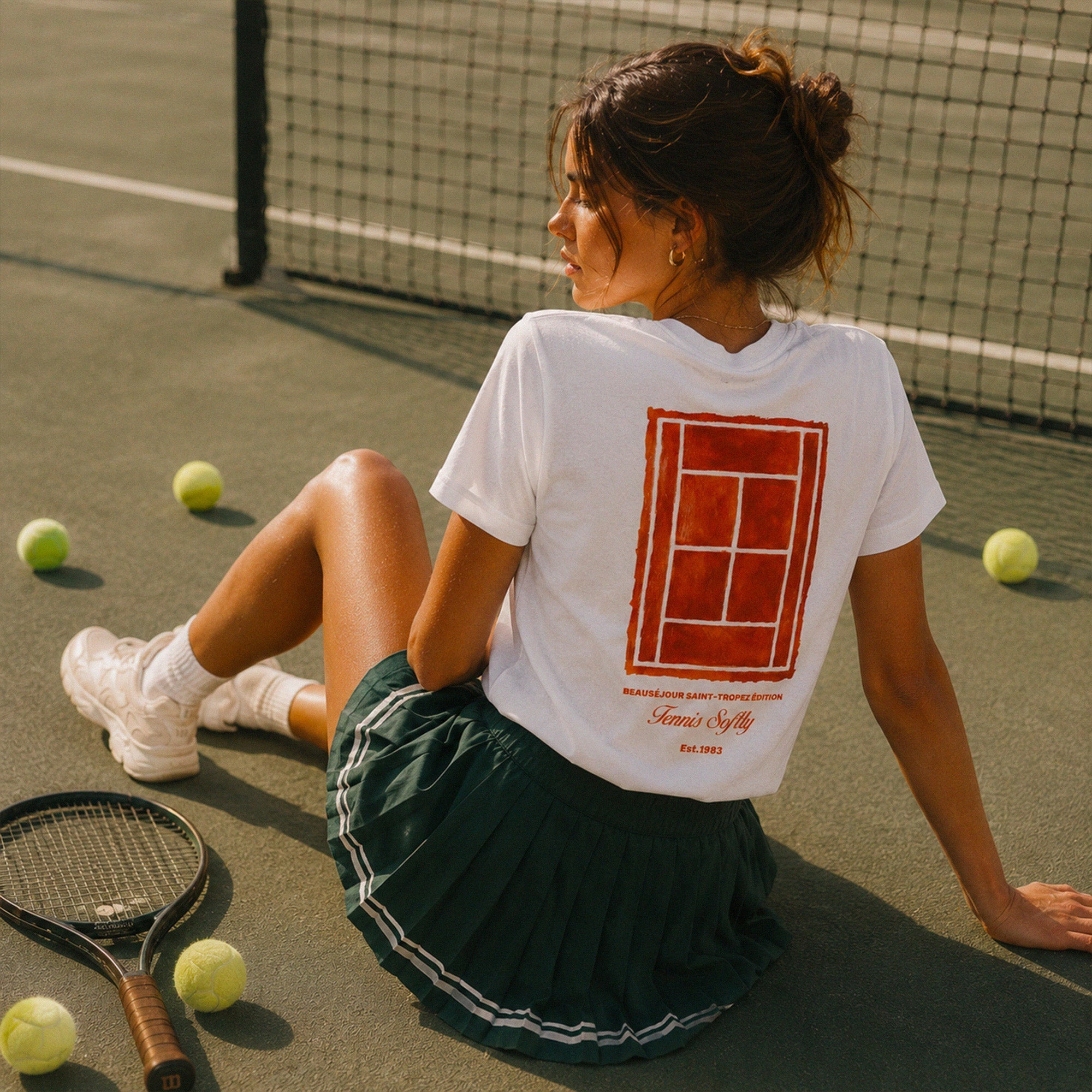 T-shirt tennis Beauséjour Saint-Tropez Édition : l’élégance vintage du court