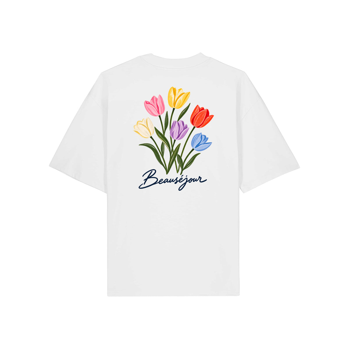 T-shirt Boxy Tulipes