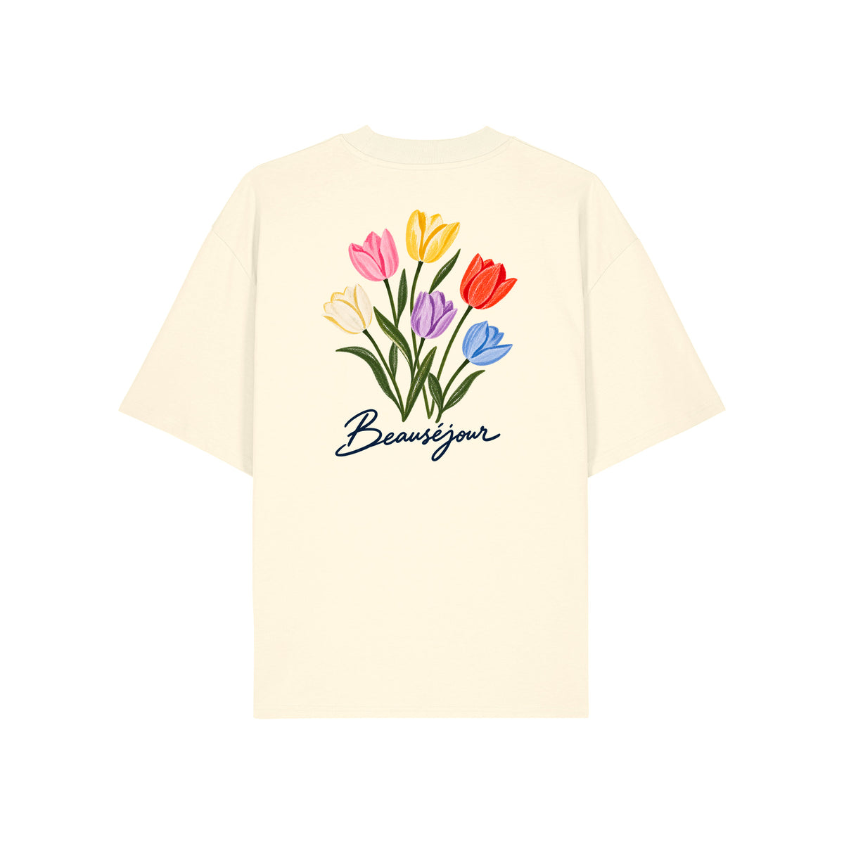 T-shirt Boxy Tulipes