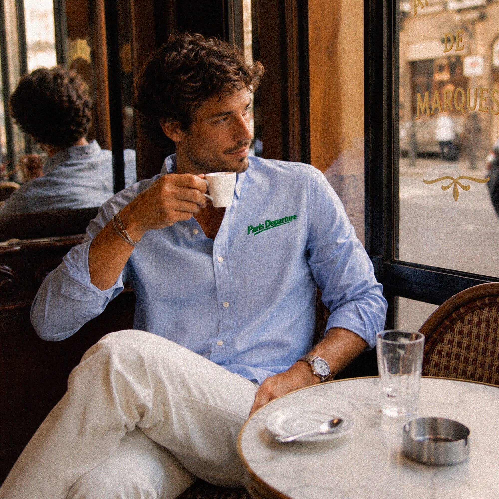 Chemise Oxford Paris Departure — Beauséjour Orient Express