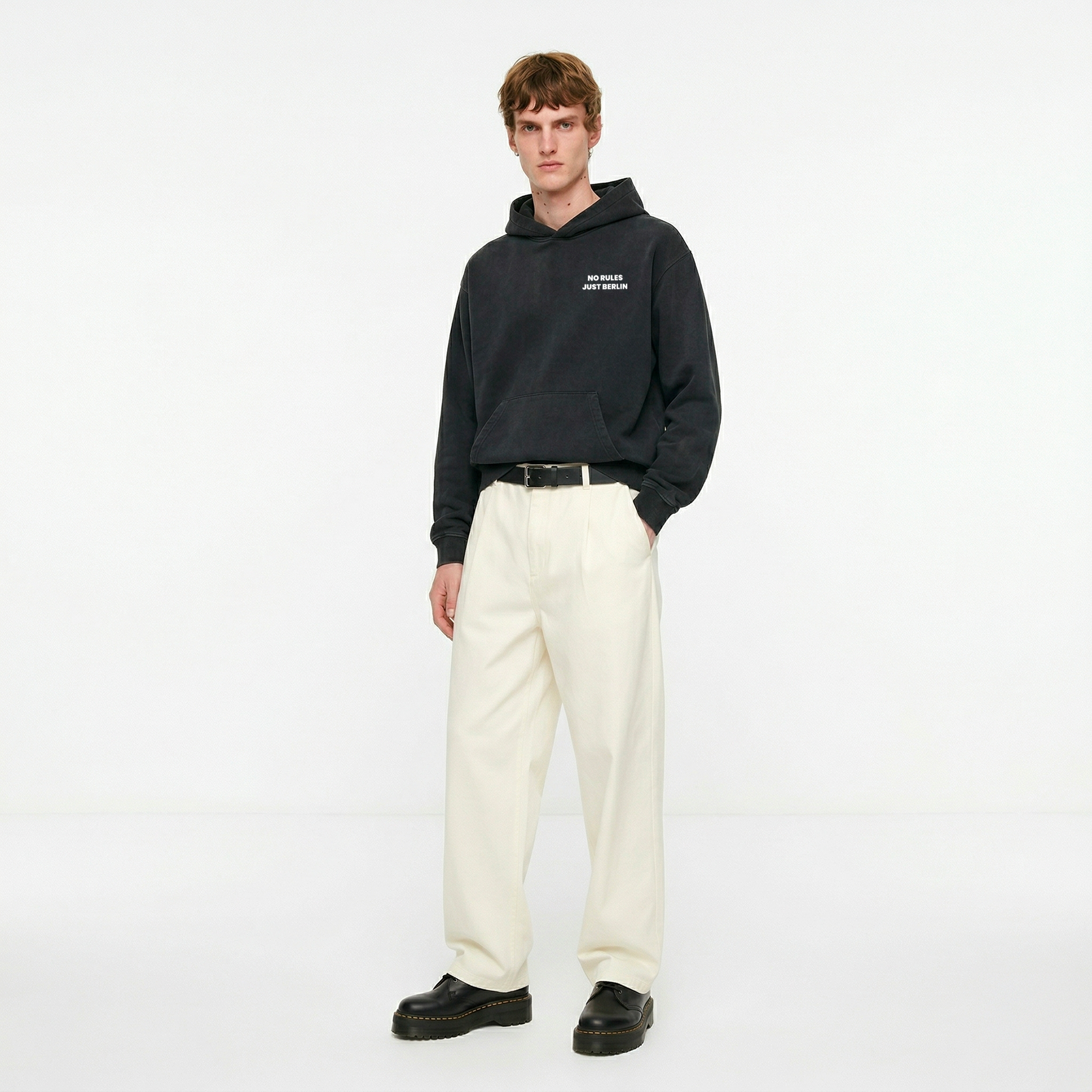 Hoodie Noir No rules Just Berlin