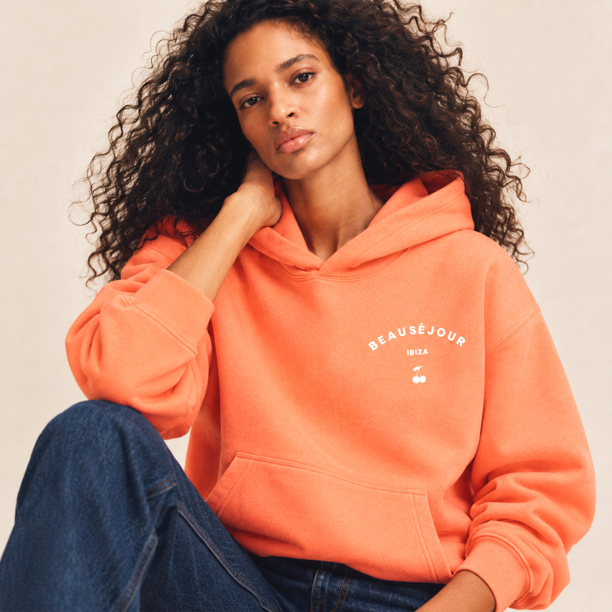 Hoodie Ibiza Pêche