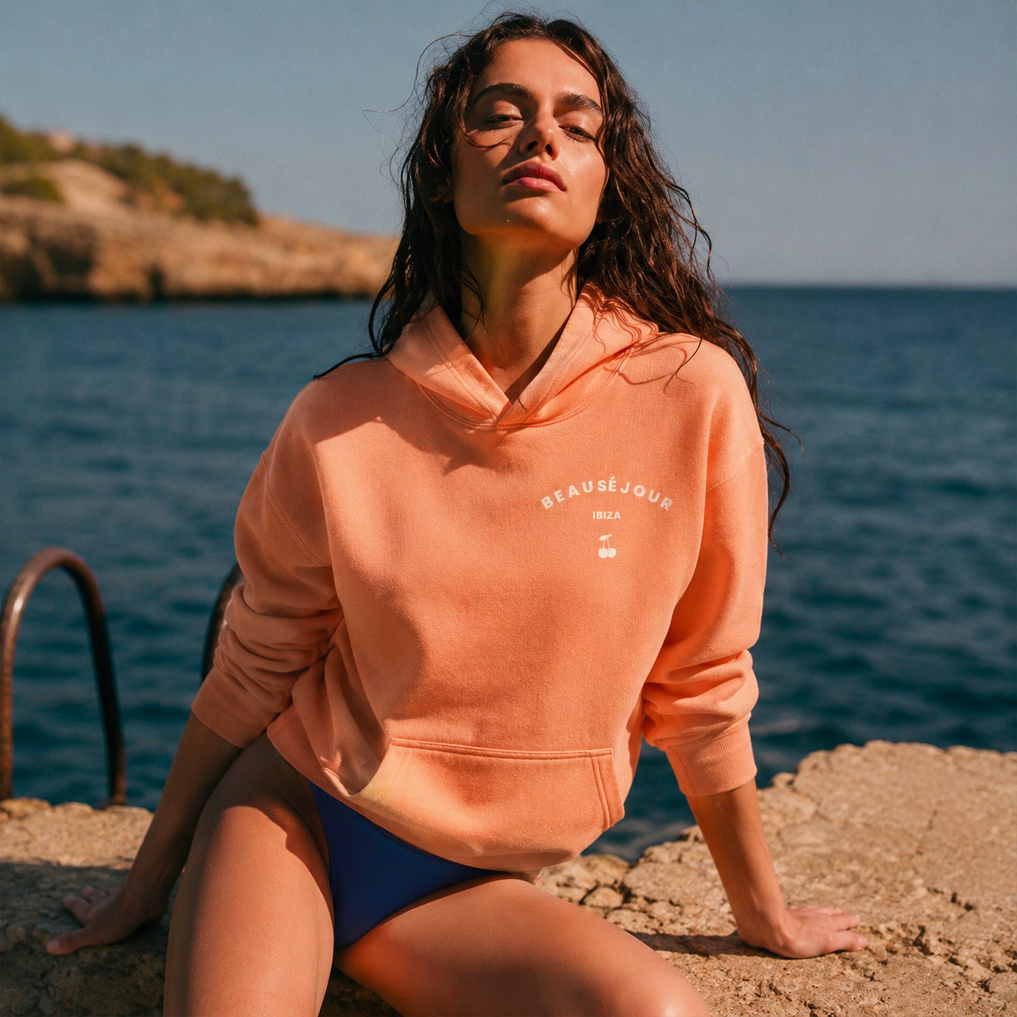 Hoodie Ibiza Pêche
