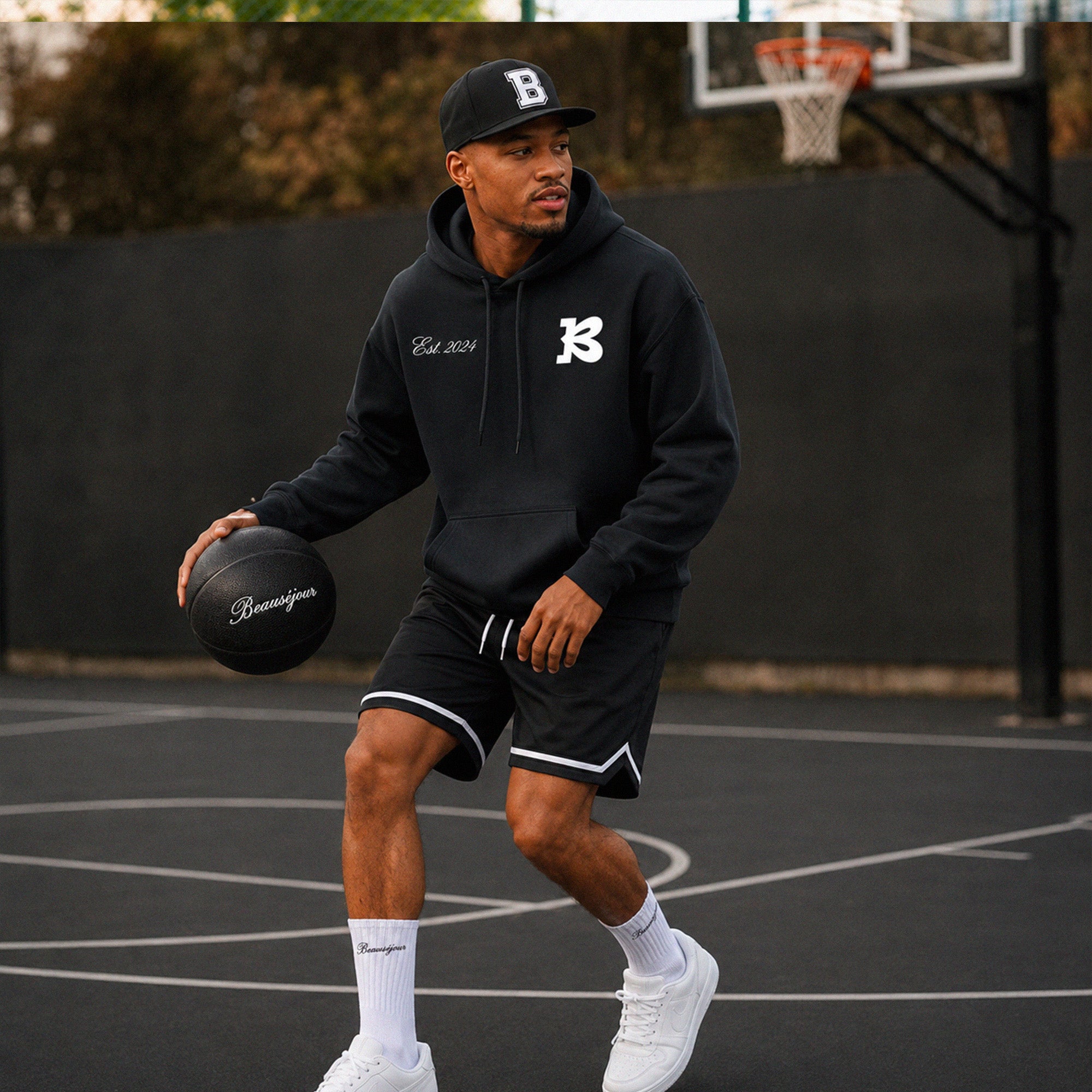 Hoodie « Est. 2024 » Noir – Beauséjour Basketball Club®