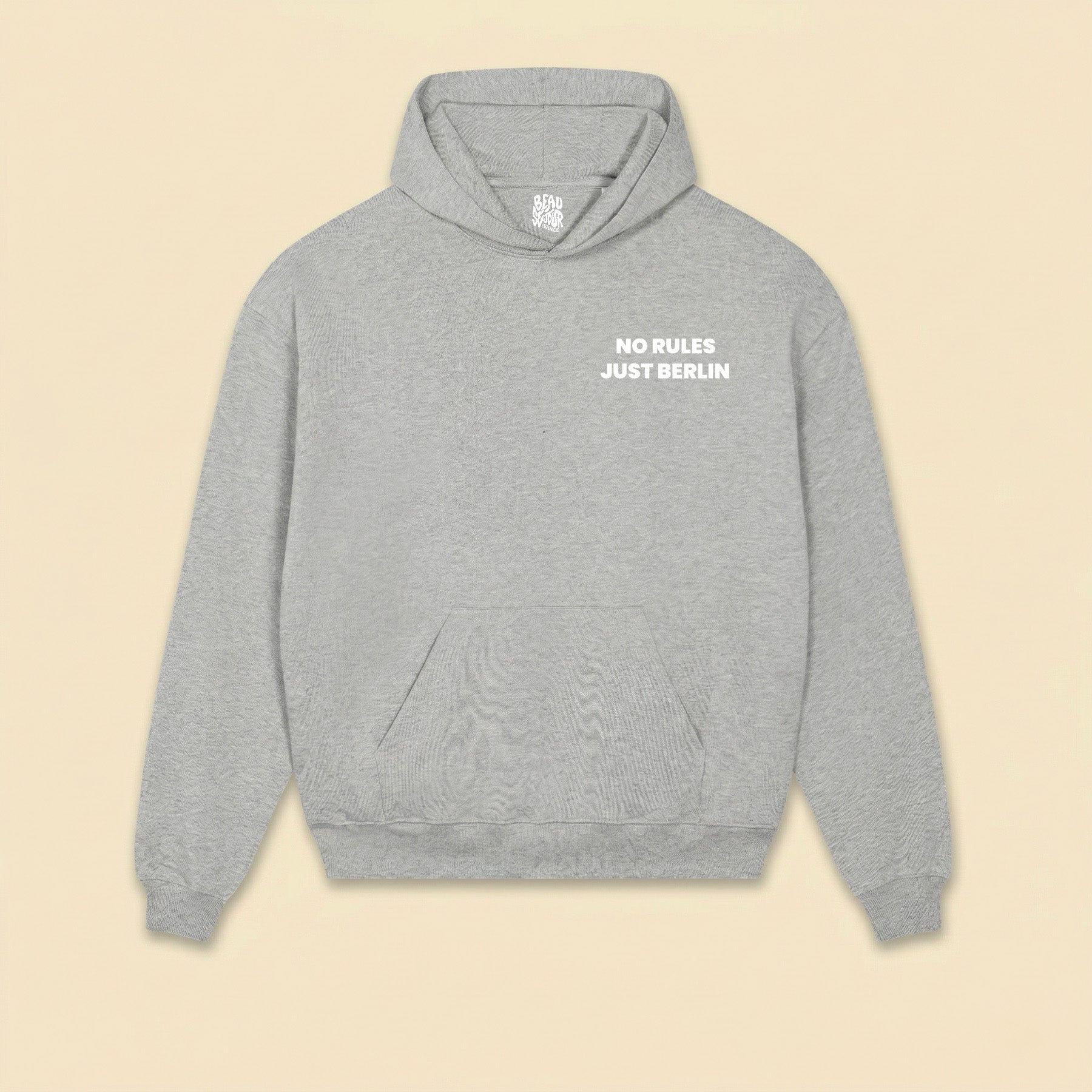 Hoodie Gris No rules Just Berlin