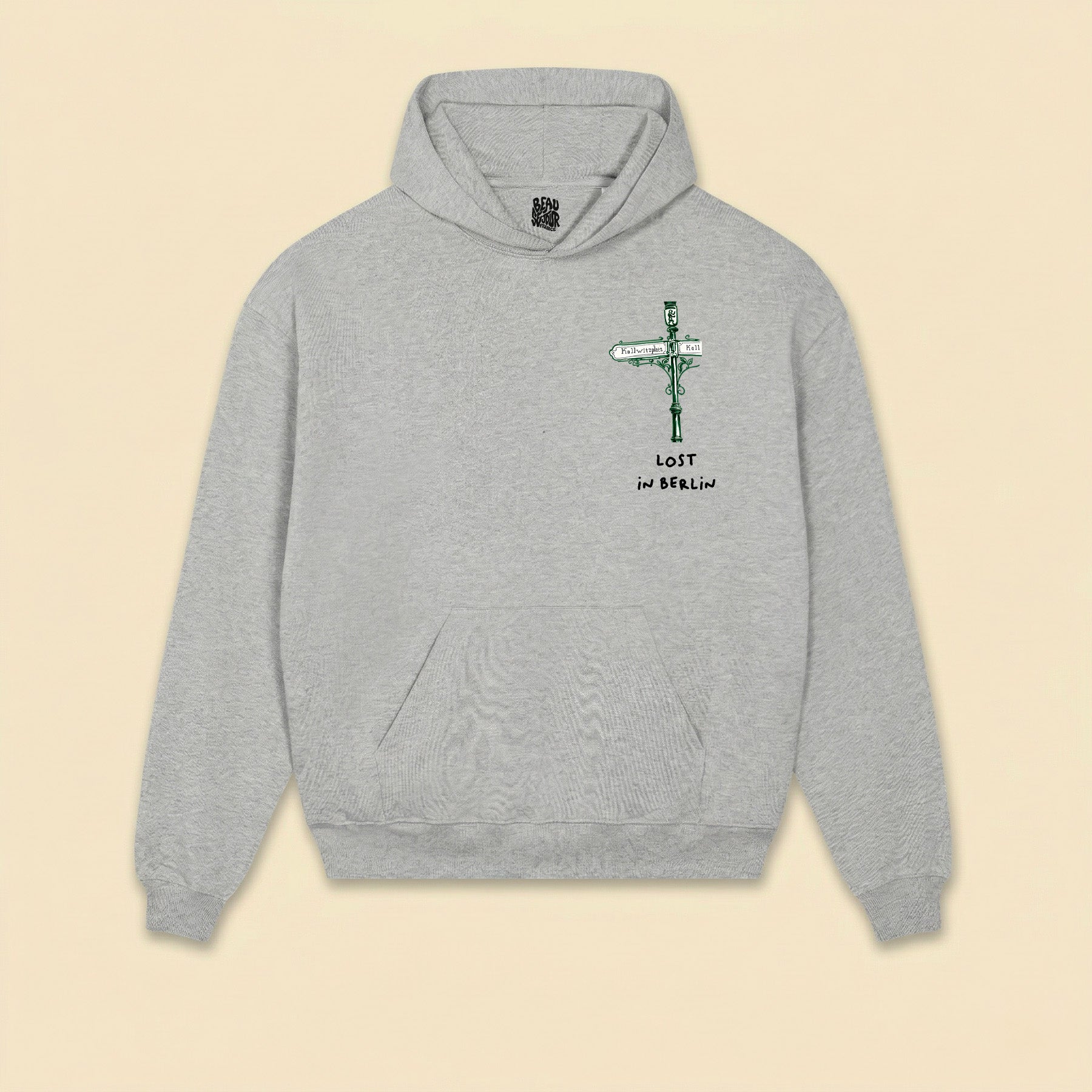Hoodie Gris Lost in Berlin