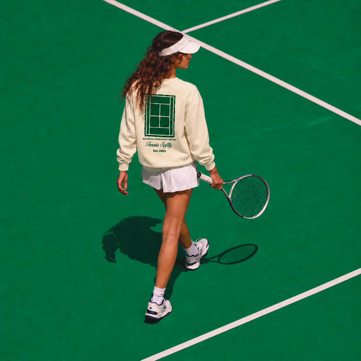 Sweatshirt tennis gazon