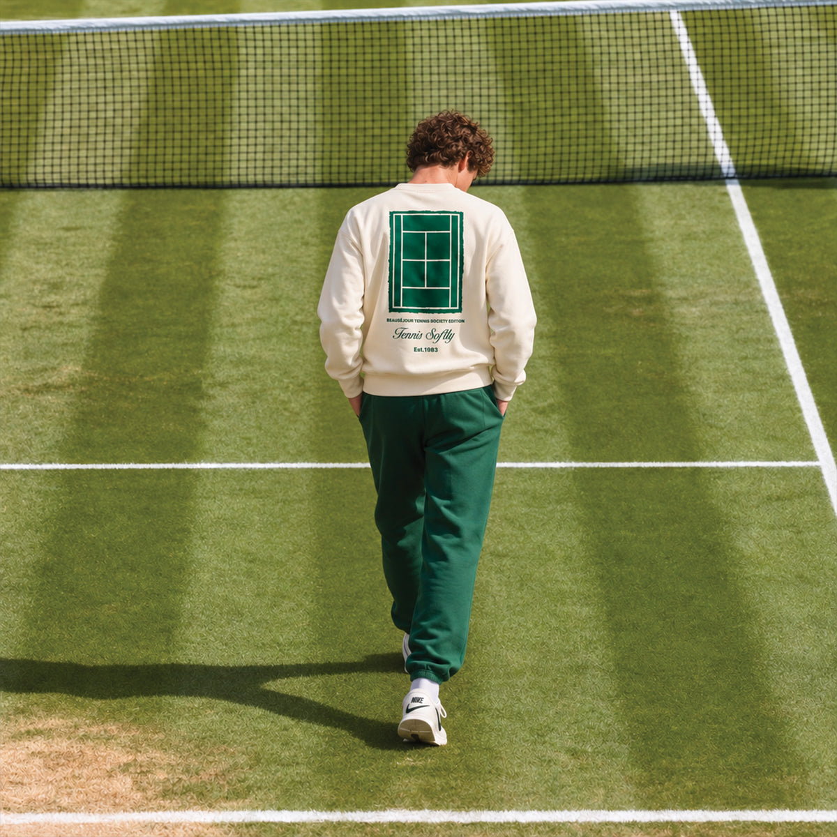 Sweatshirt tennis gazon