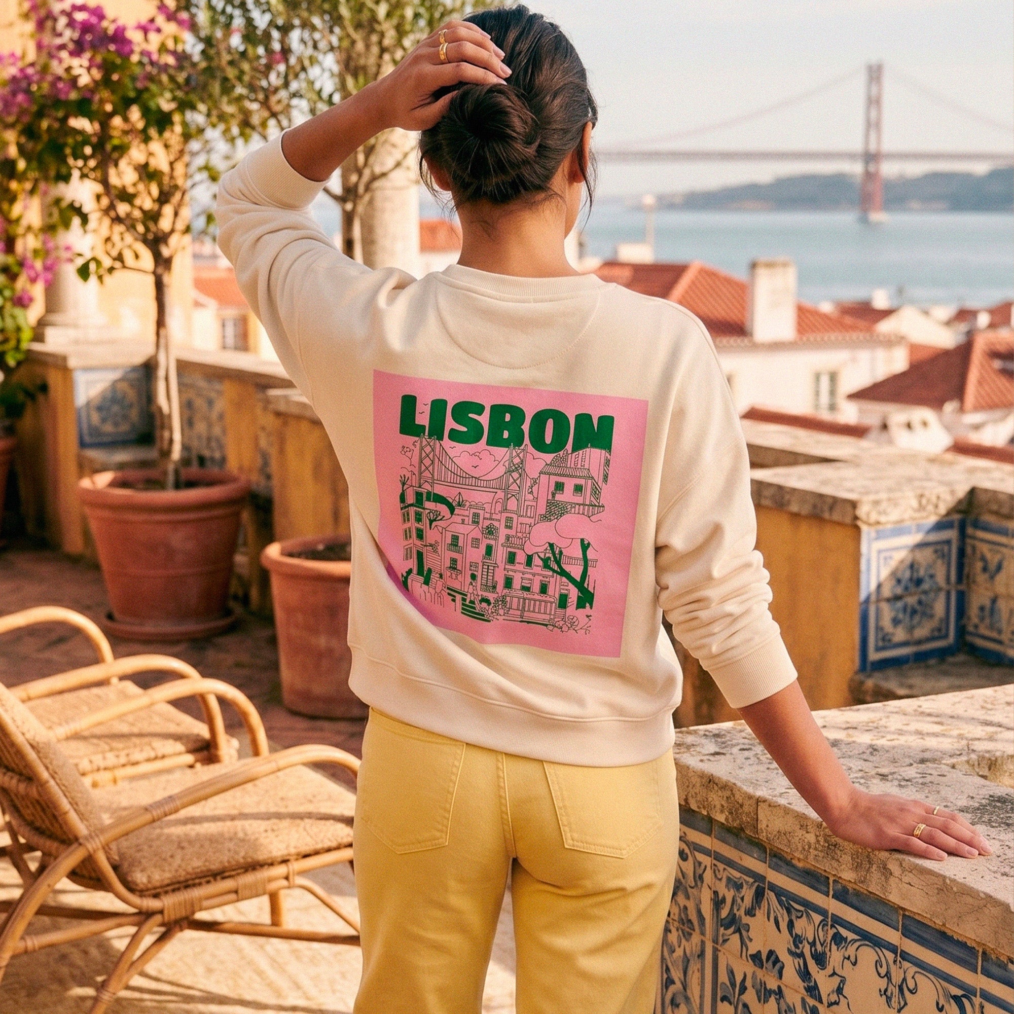 Sweatshirt creme Lisbonne