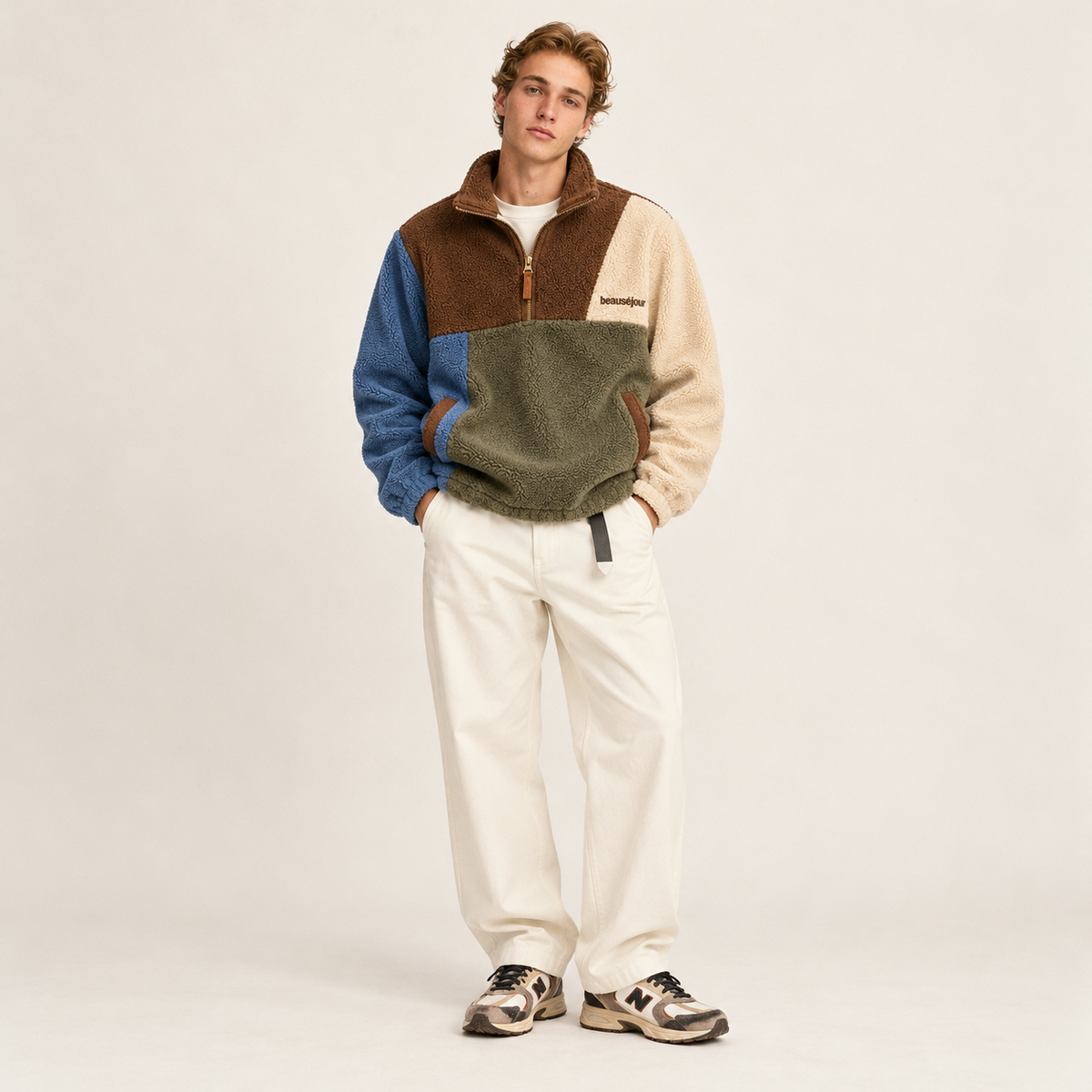 Polaire sherpa Beauséjour Color Block