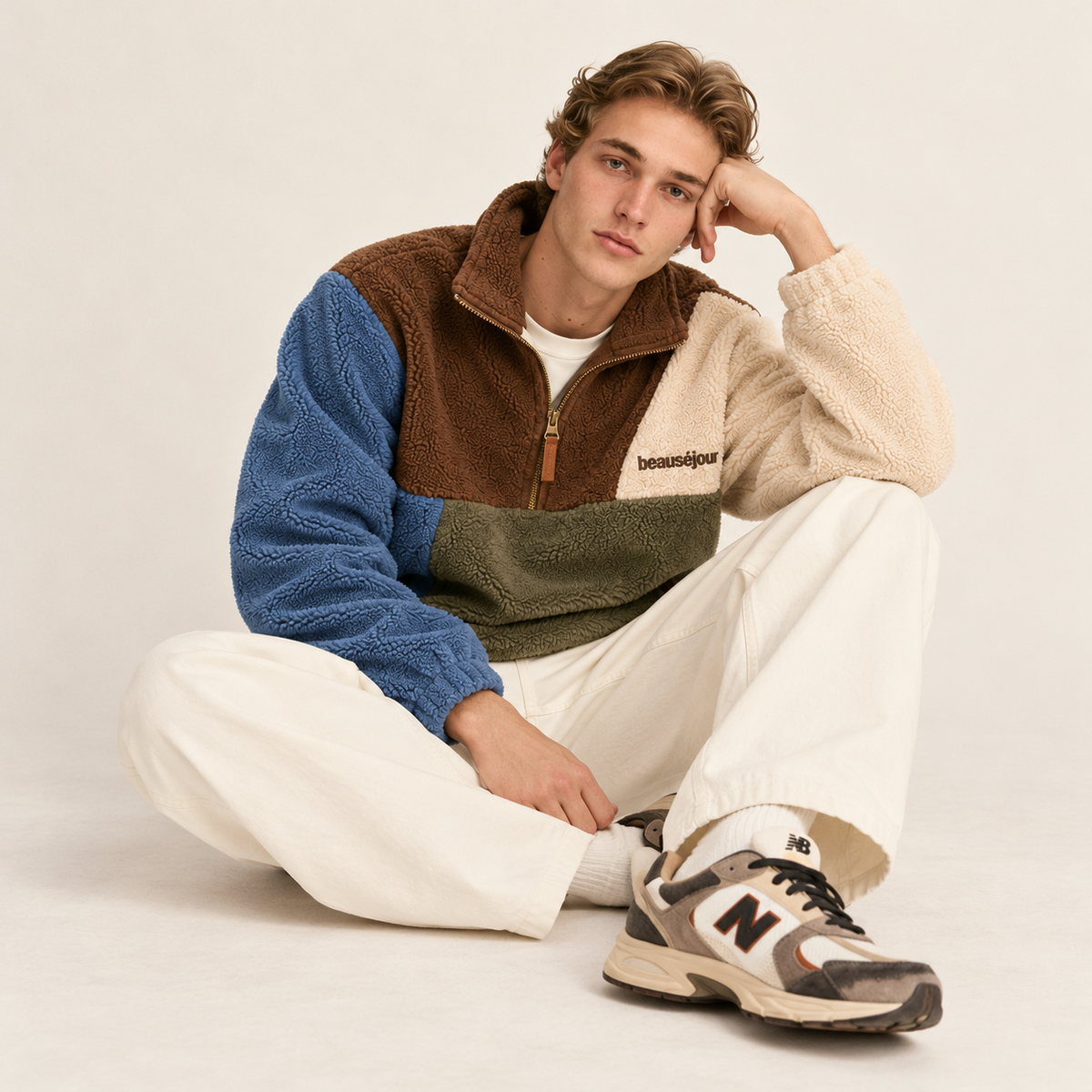 Polaire sherpa Beauséjour Color Block