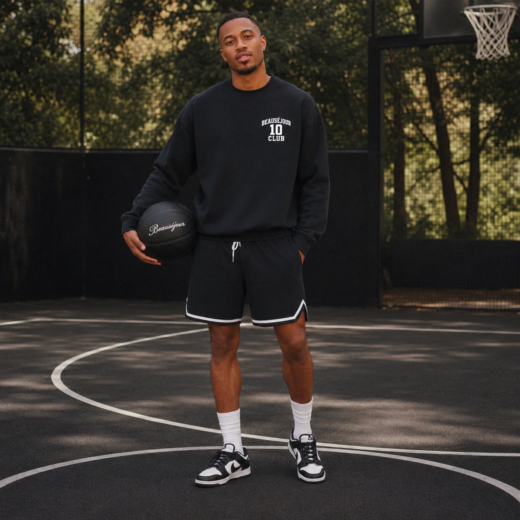 Sweatshirt « 10 Club » Noir – Beauséjour Basketball Club®