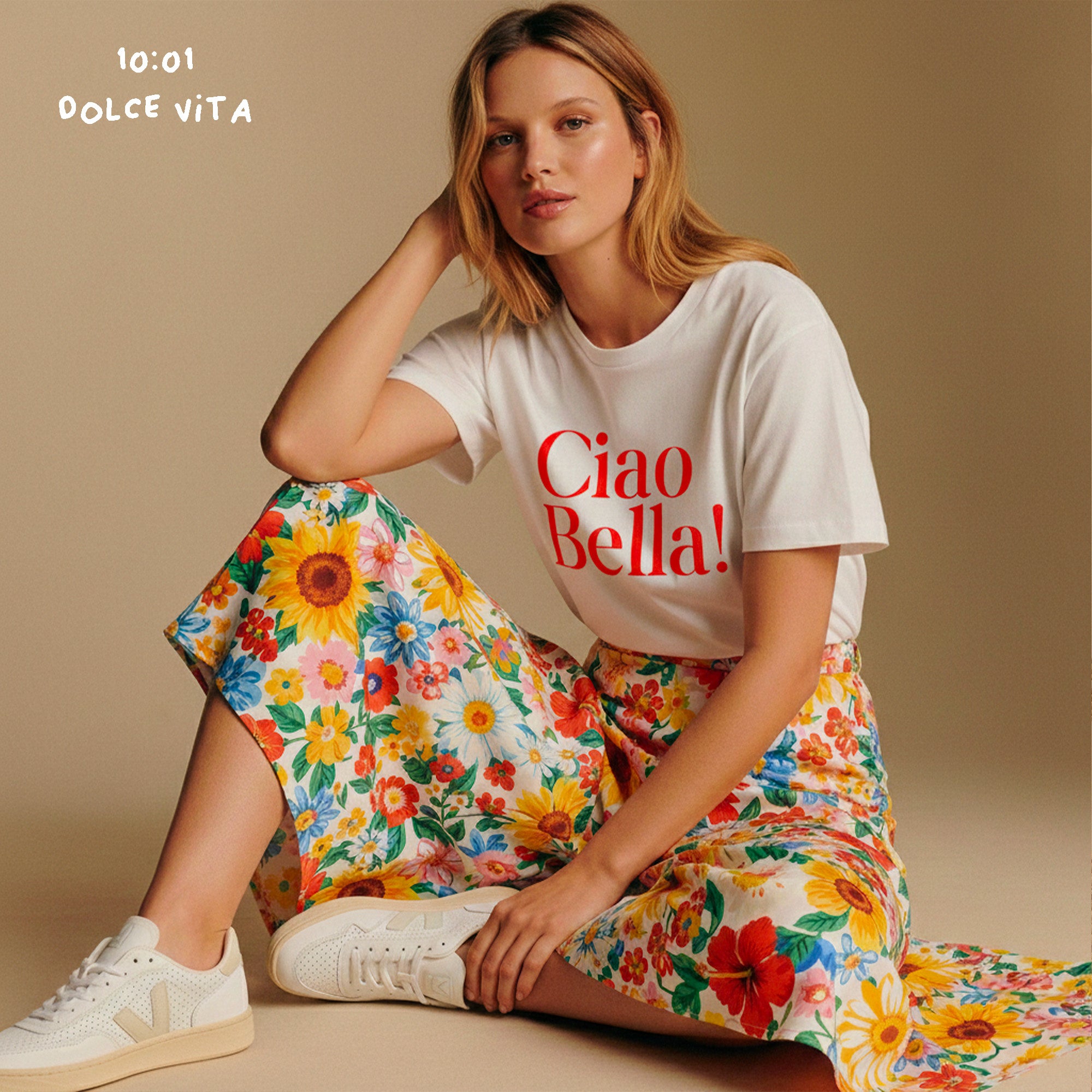 T-Shirt Ciao Bella - T-Shirt dolce vita - T-Shirt femme été - T-Shirt léger femme