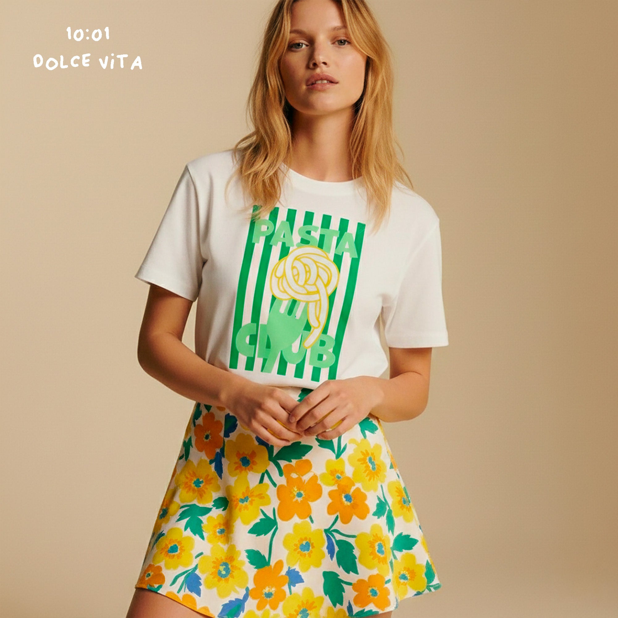 T-Shirt Pasta Club - T-Shirt Dolce Vita - T-Shirt femme - T-Shirt été - T-Shirt léger