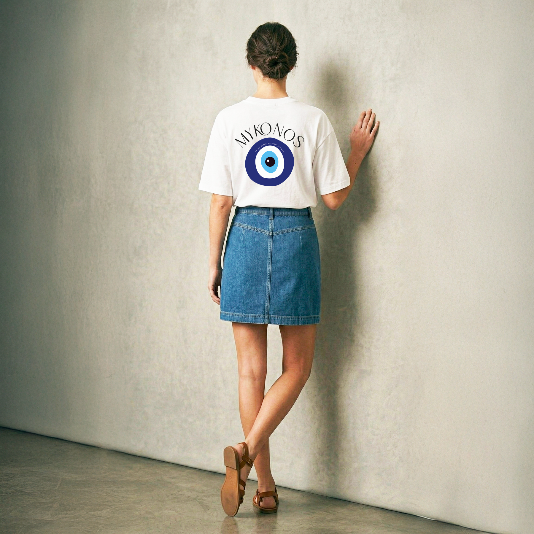 T-Shirt blanc Mykonos