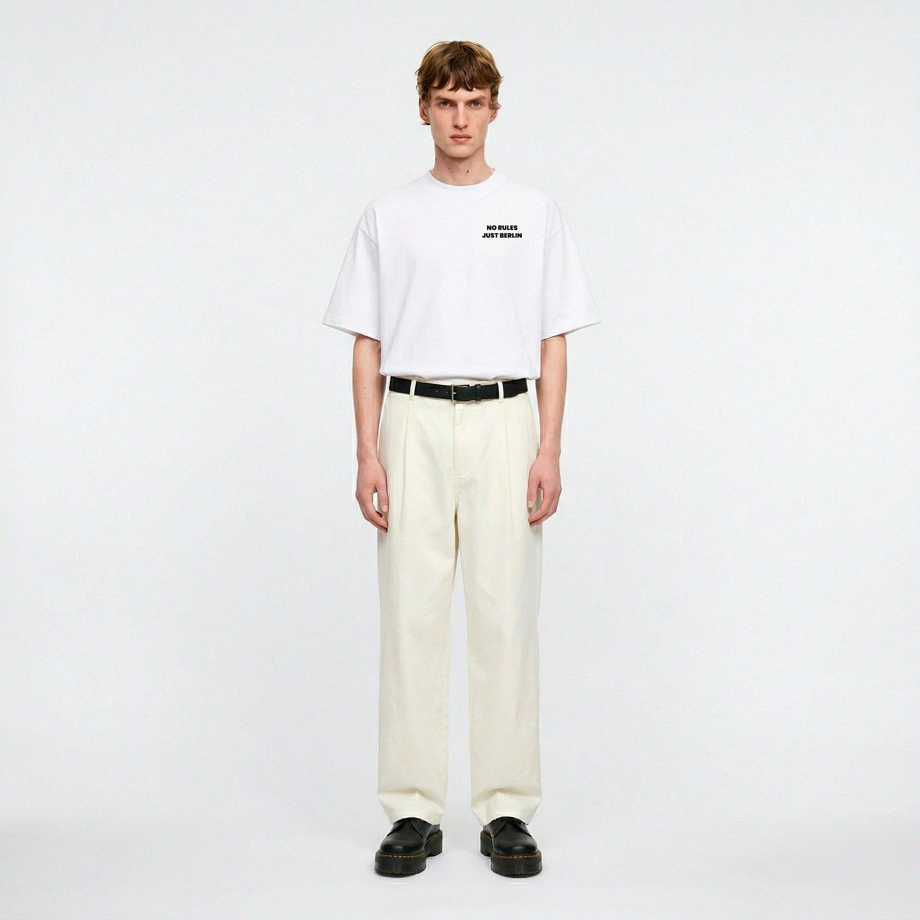 T-Shirt blanc No rules Just Berlin