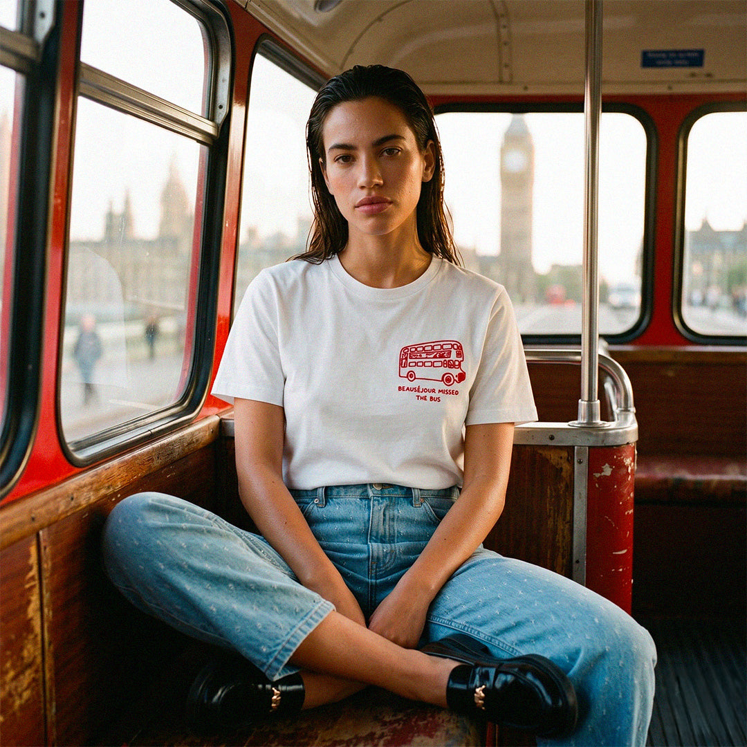 T-Shirt Beauséjour missed the bus Femme