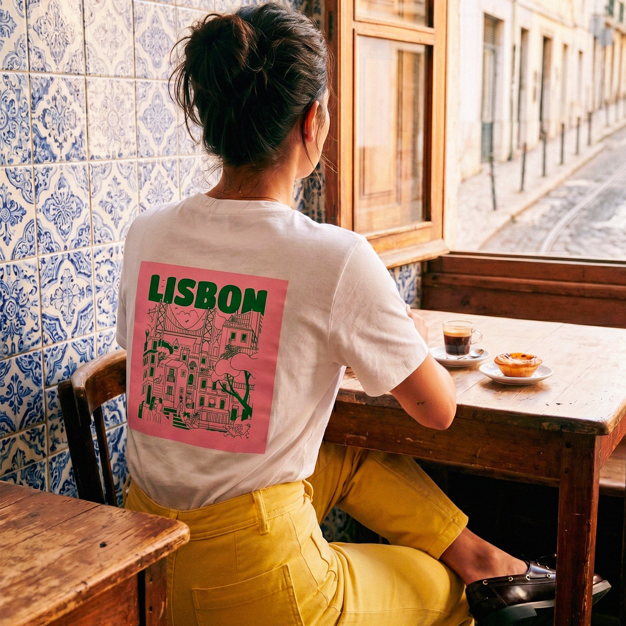 T-Shirt blanc Lisbonne
