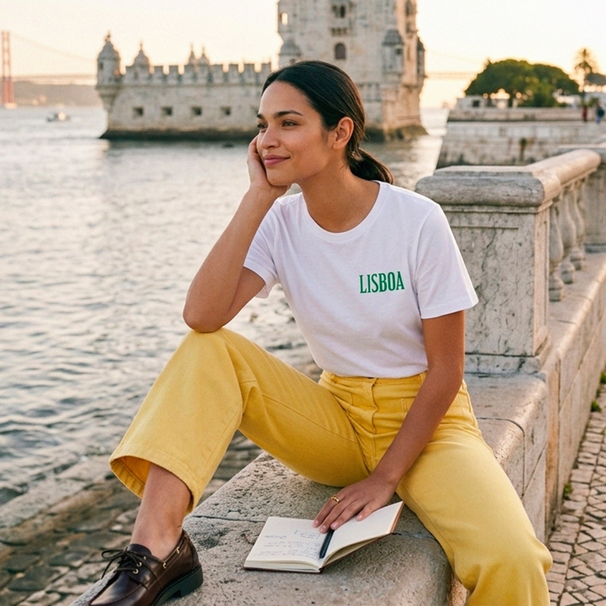 T-Shirt blanc Lisbonne