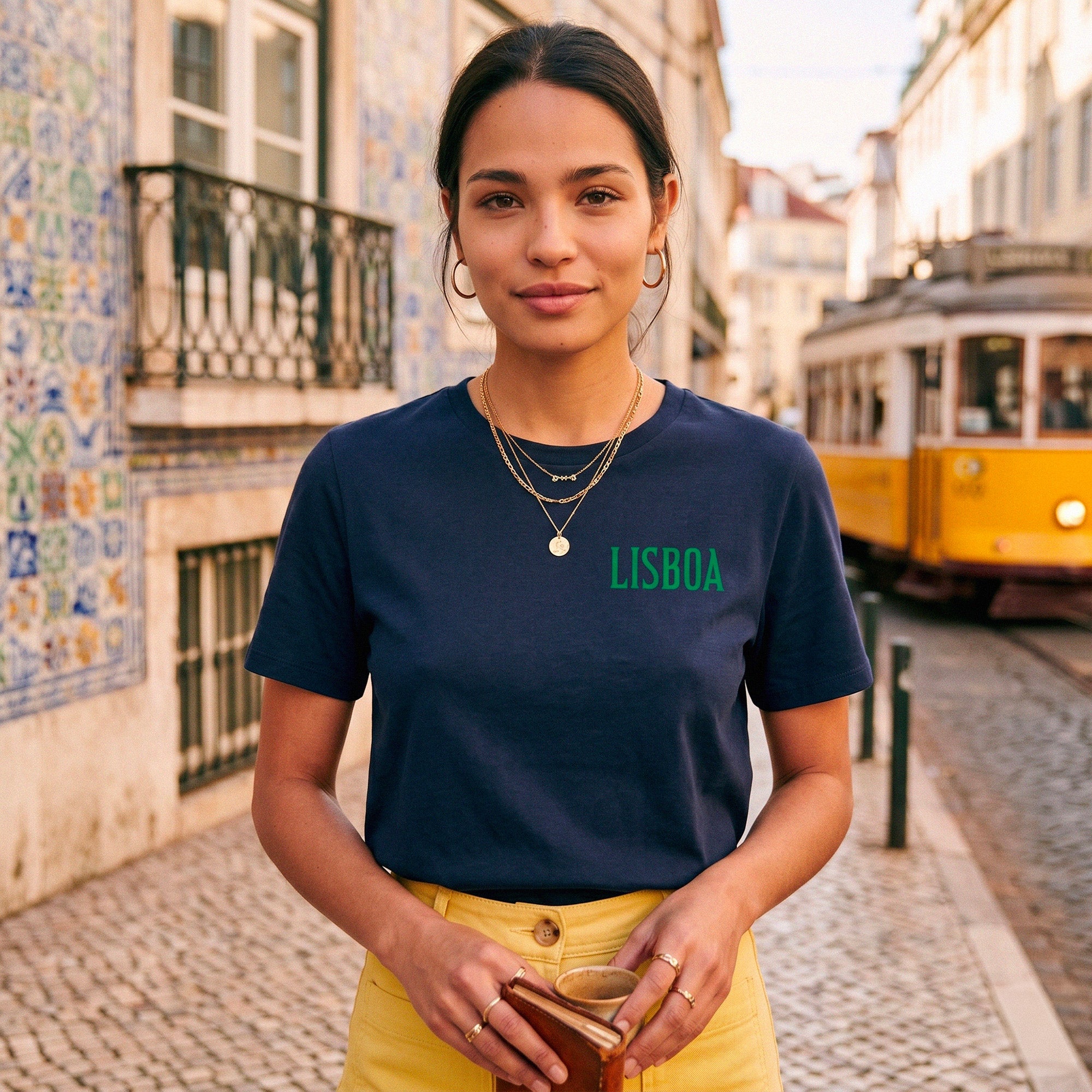 T-Shirt bleu marine Lisbonne