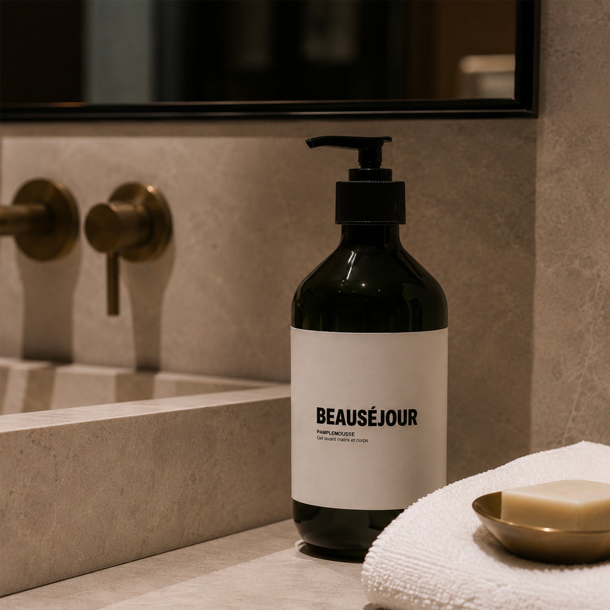 flacon gel lavant premium salle de bain