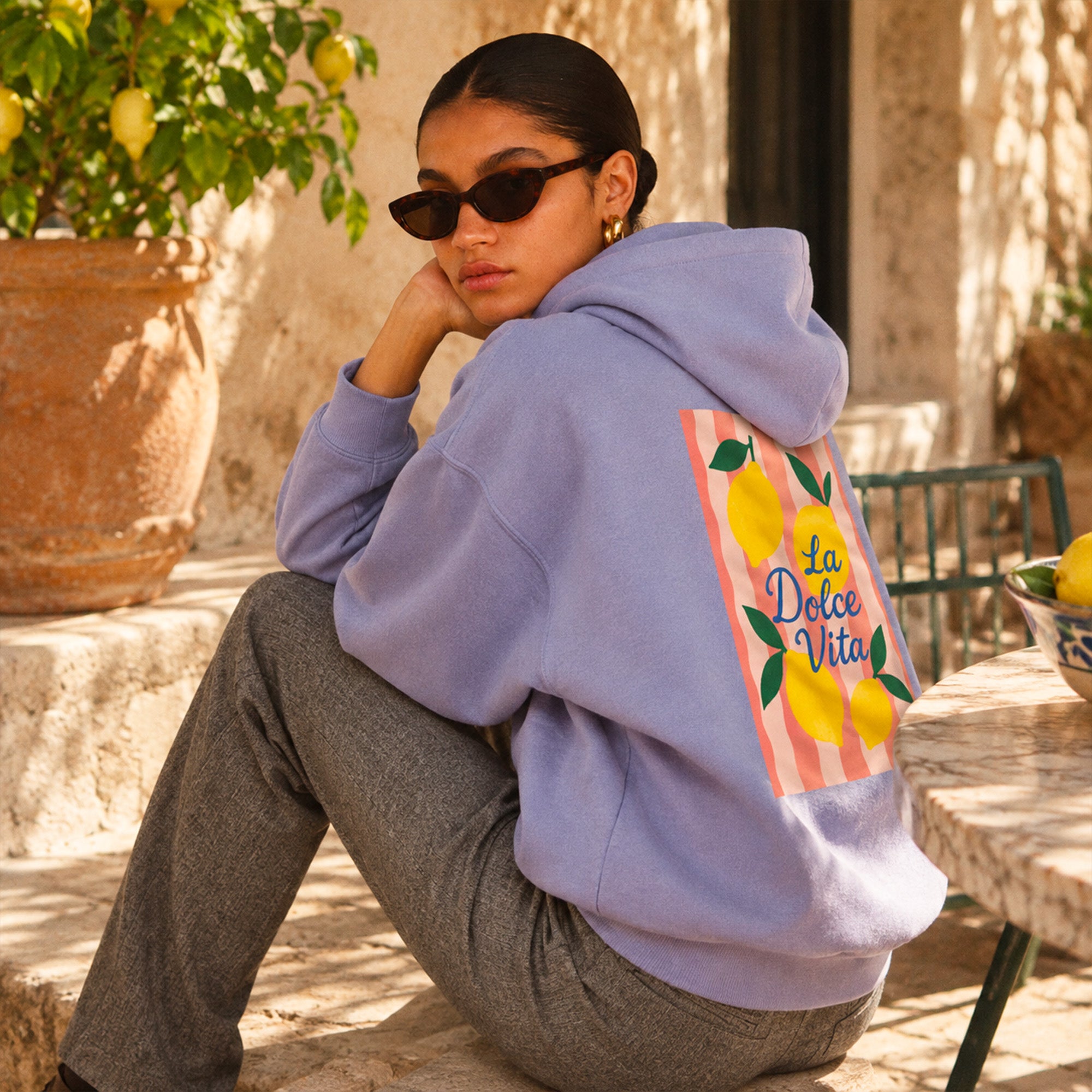 Hoodie Lavande Dolce vita citron