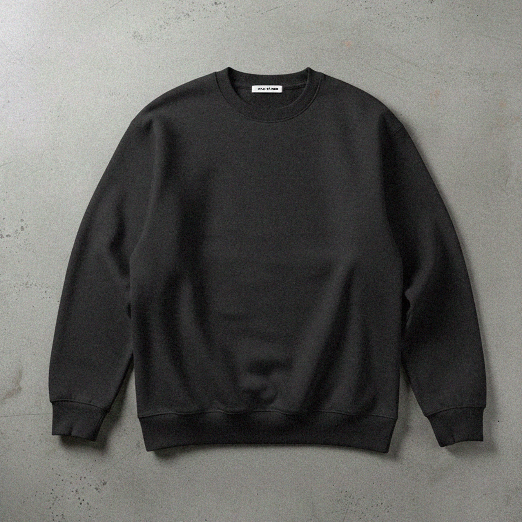 sweathirt col rond, sweatshirt homme, sweat homme, sweat noir, sweat col rond homme, sweatshirt