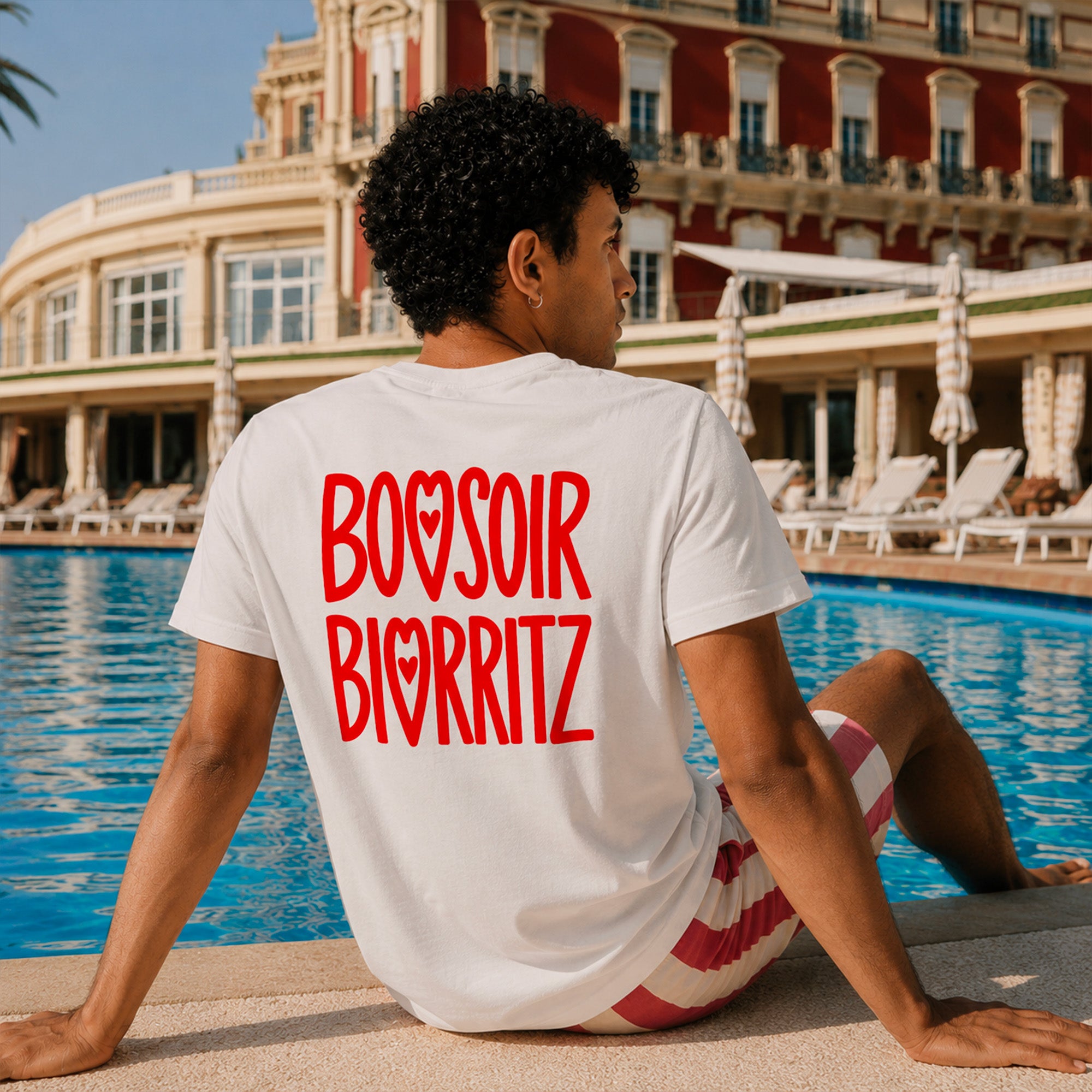 tshirt blanc coton biologique bonsoir biarritz