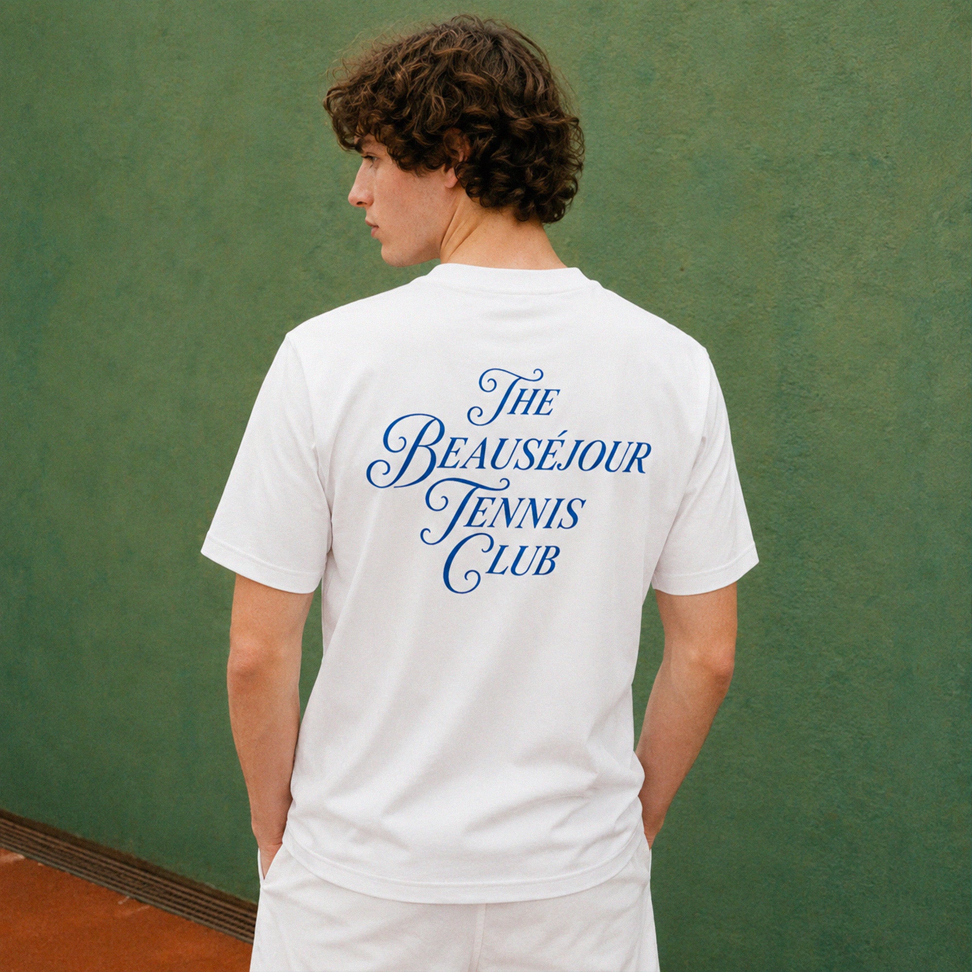 T-shirt The Beauséjour tennis club® homme, vue de dos, jersey simple 180 grammes.