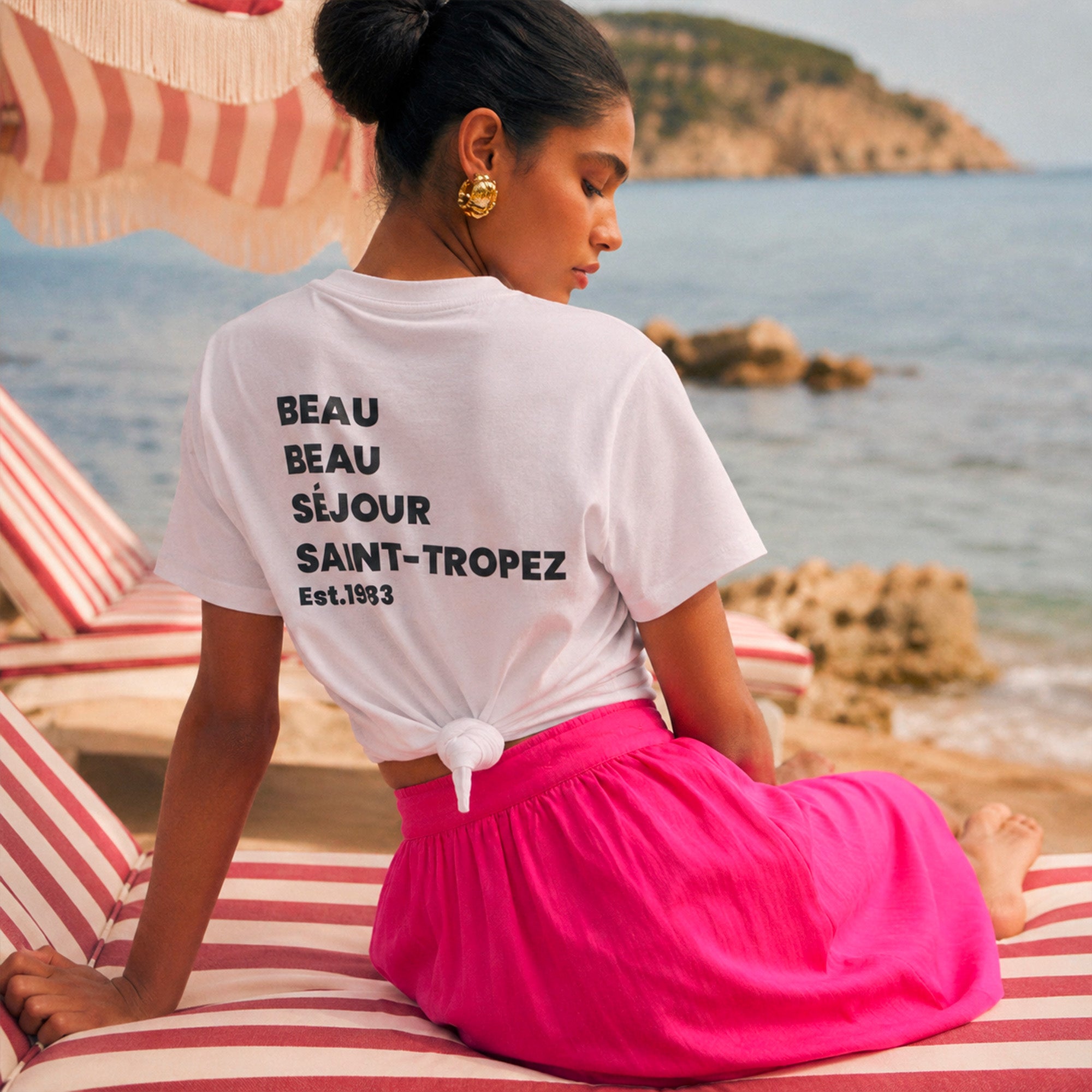 T-Shirt Beau Beau séjour Saint-Tropez Femme
