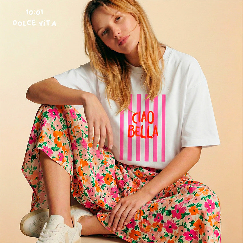 Ciao Bella Boxy Crop T-Shirt